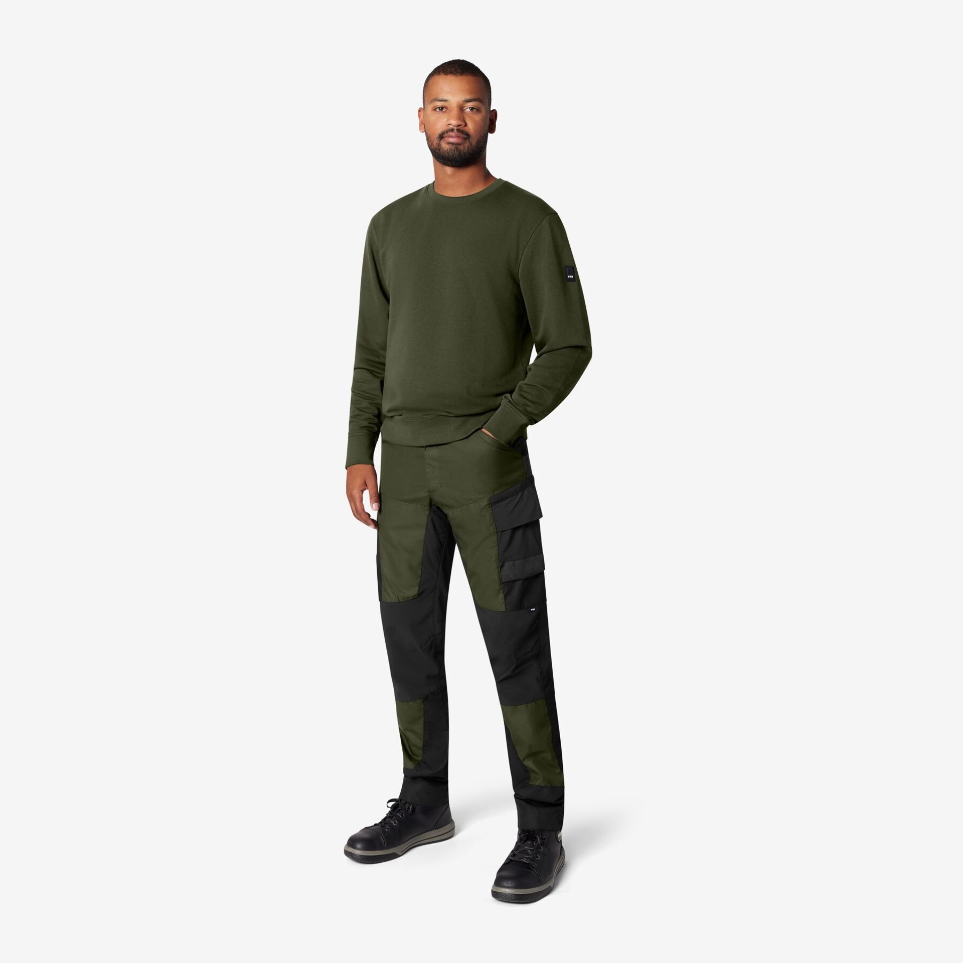 PIET Sweatshirt unisex oliv 4XL