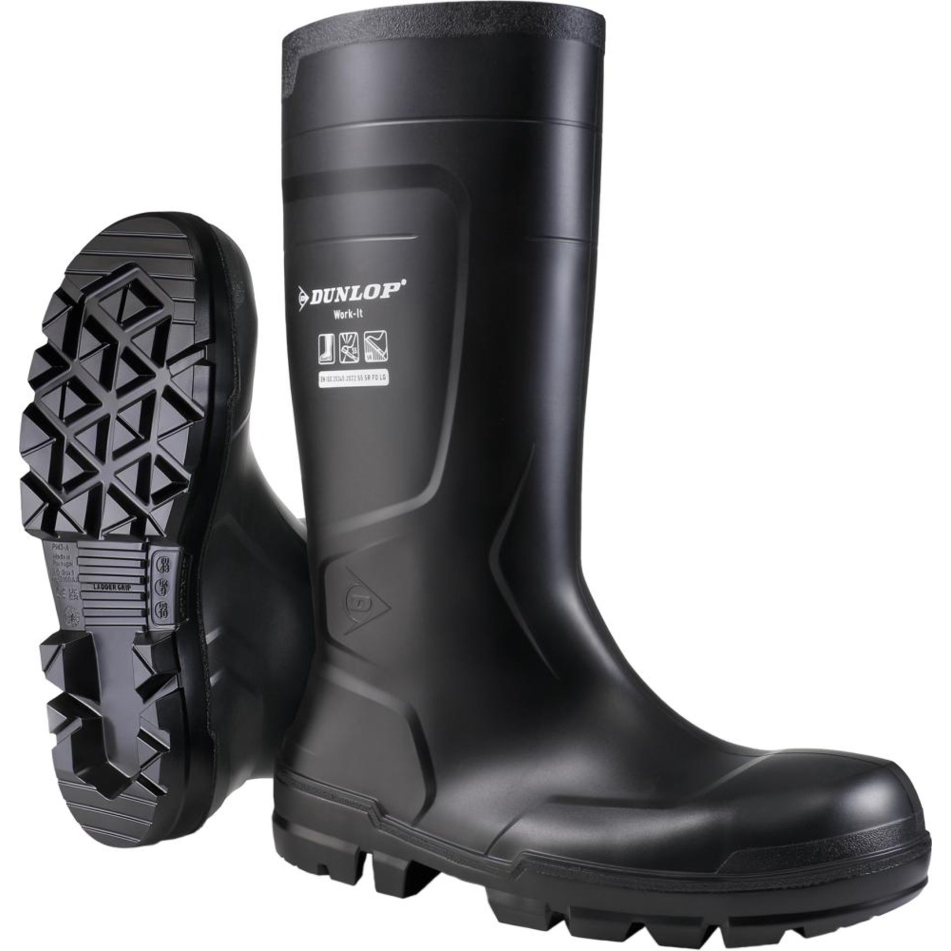 Stiefel WORK-IT BLACK PVC SR LO LG S5 Gr.41 DUNLOP