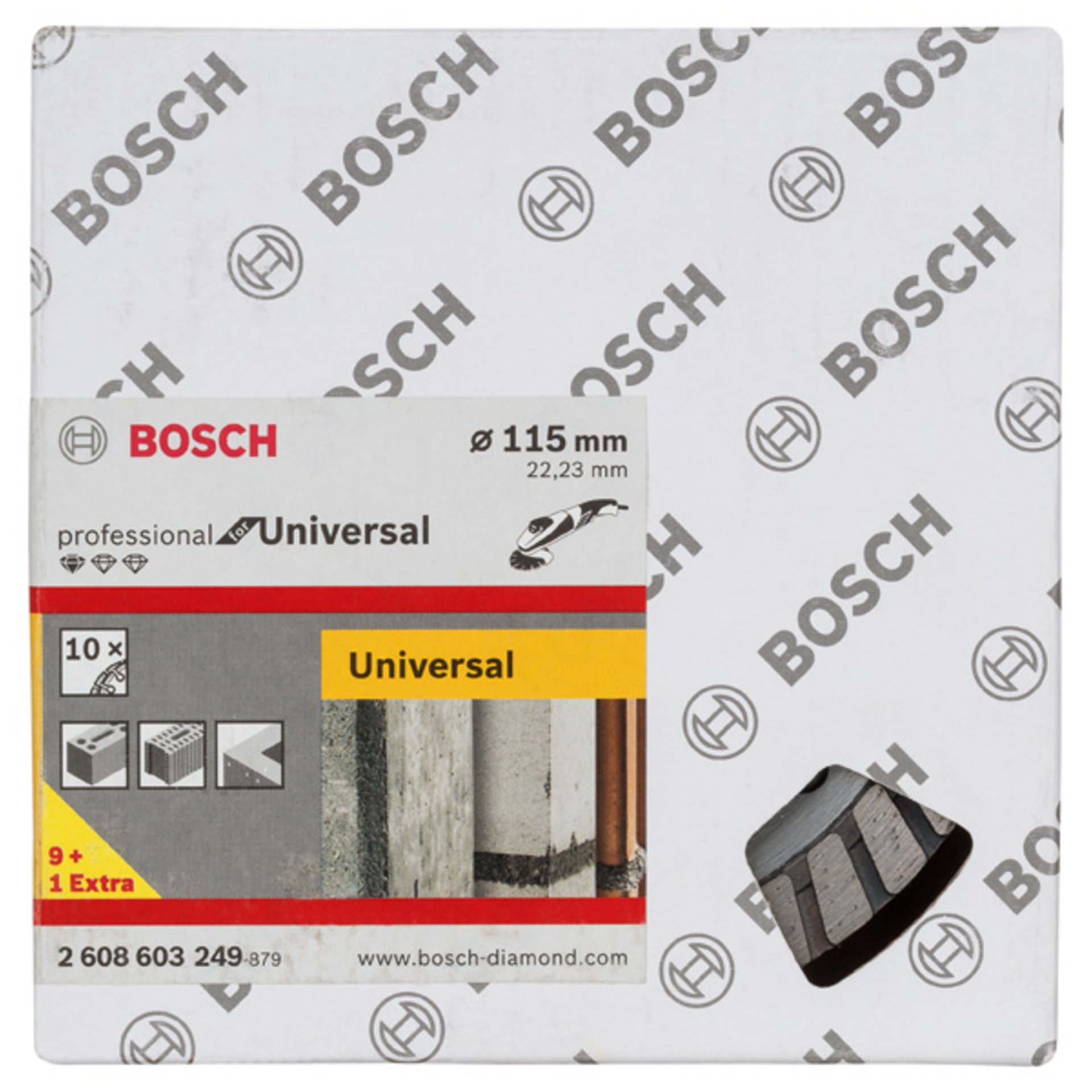 Diamanttrennscheibe Standard for Universal Turbo, 115x22,23x2x10 mm, 10er-Pack