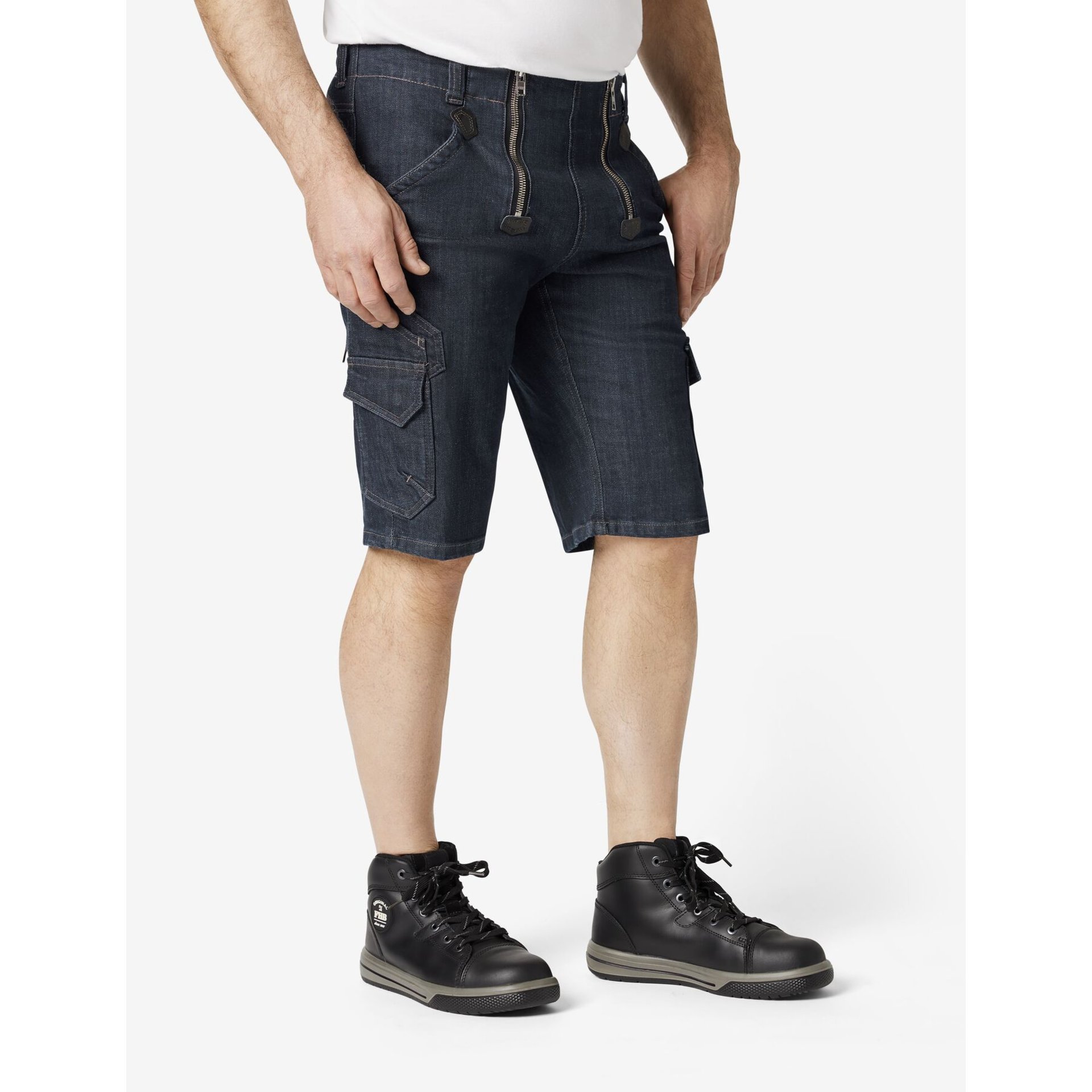 VOLKMAR Zunft-Bermuda Stretch-Jeans schwarzblau 42