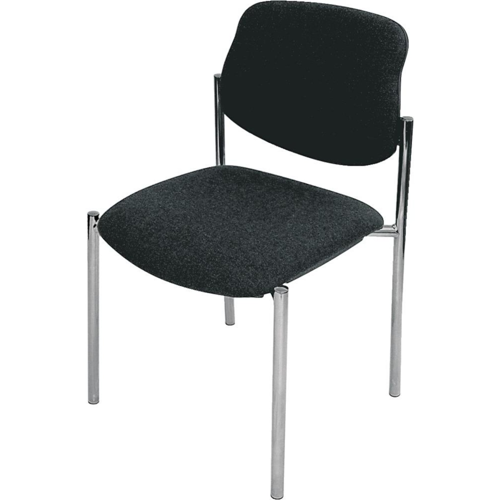 Besucherstuhl STYL 4L chrom / anthrazit chrom / anthrazit