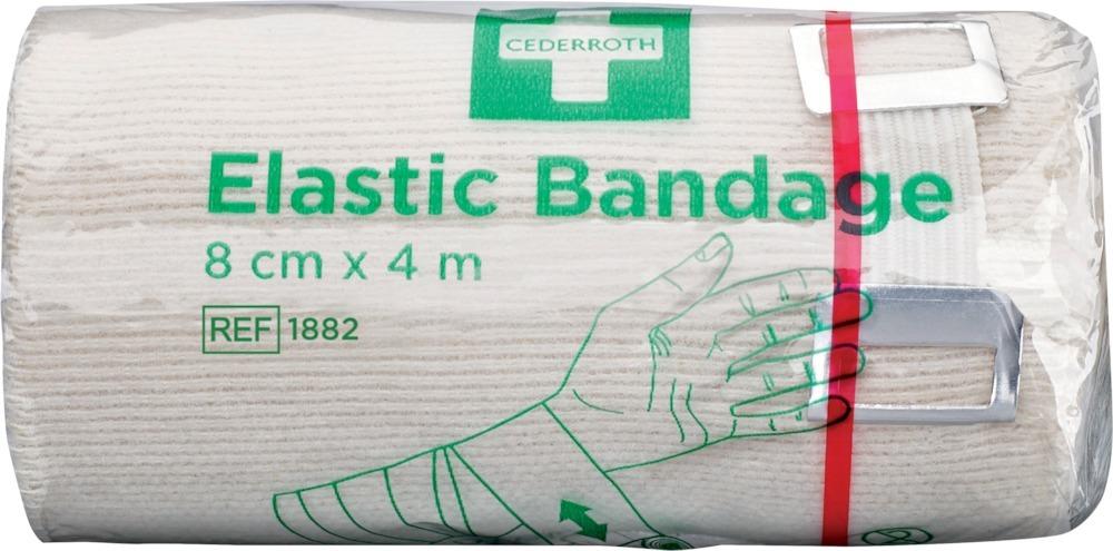 Cederroth Bandage elastisch 8cm x 4m mit Clip
