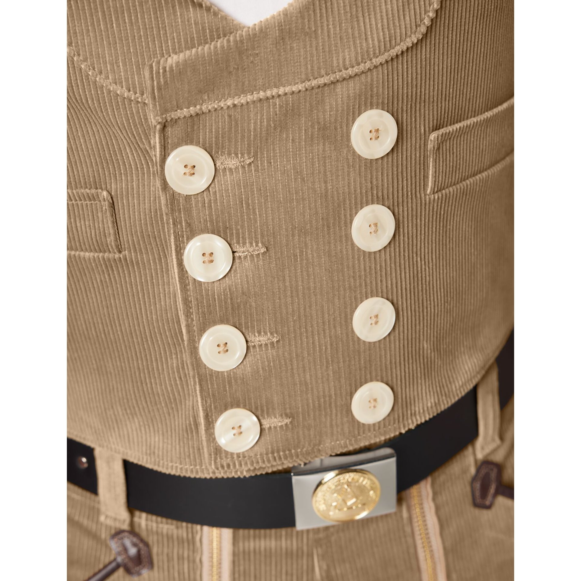 HAGEN Zunftweste Genuacord beige 88
