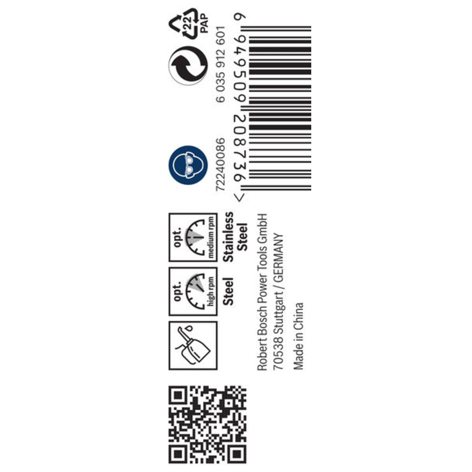 PRO Stainless Steel HSS-Co Spiralbohrer, 3,4 x 39 x 70 mm, 10-tlg.