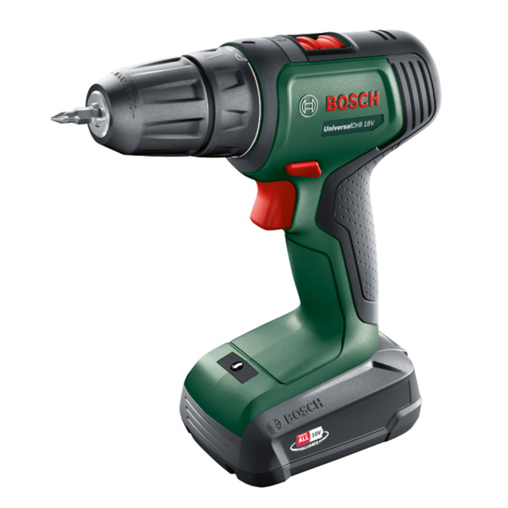 Akku-Bohrschrauber UniversalDrill 18V, 1x Akku PBA 18V 1.5Ah