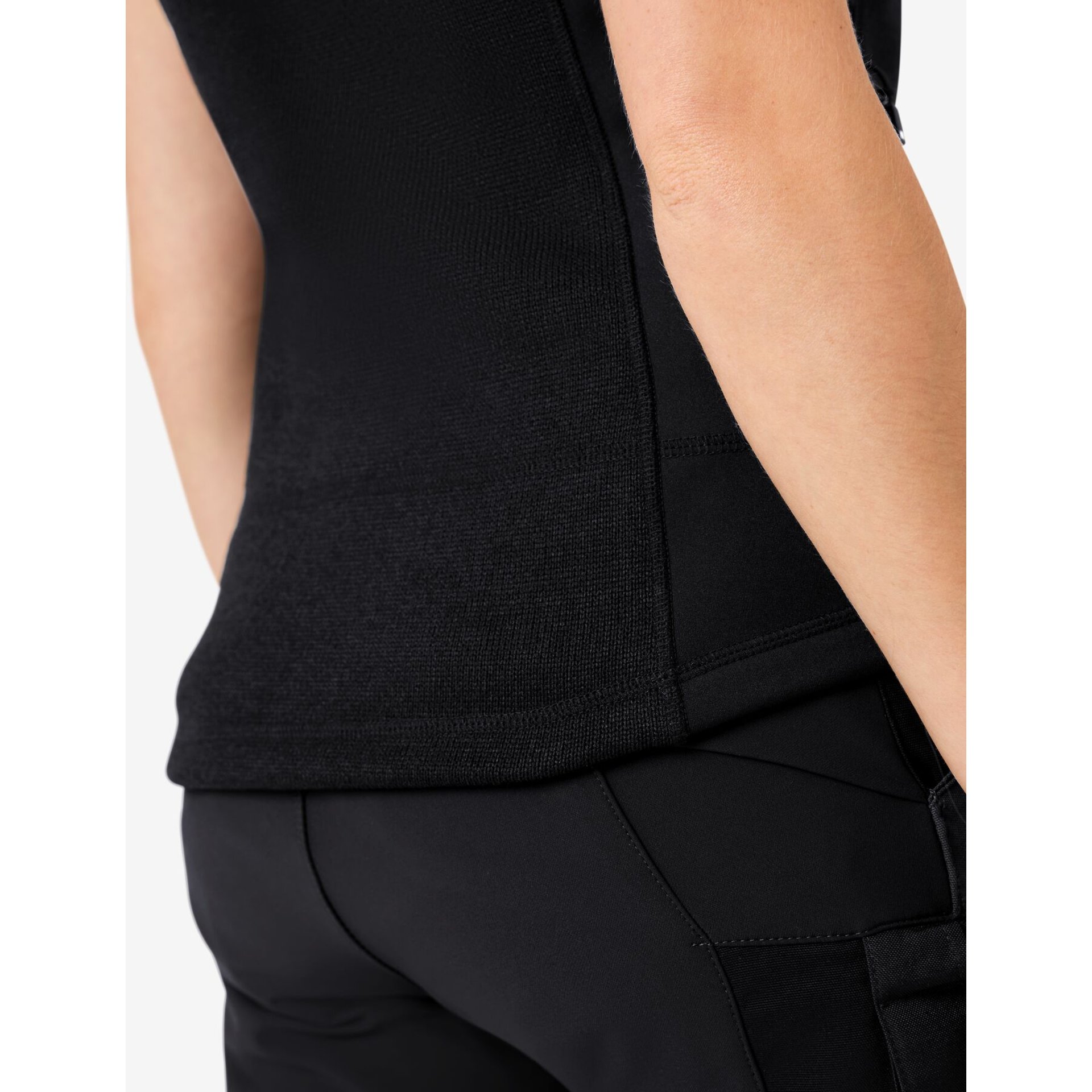 ELSA Strick-Fleece-Weste schwarz S