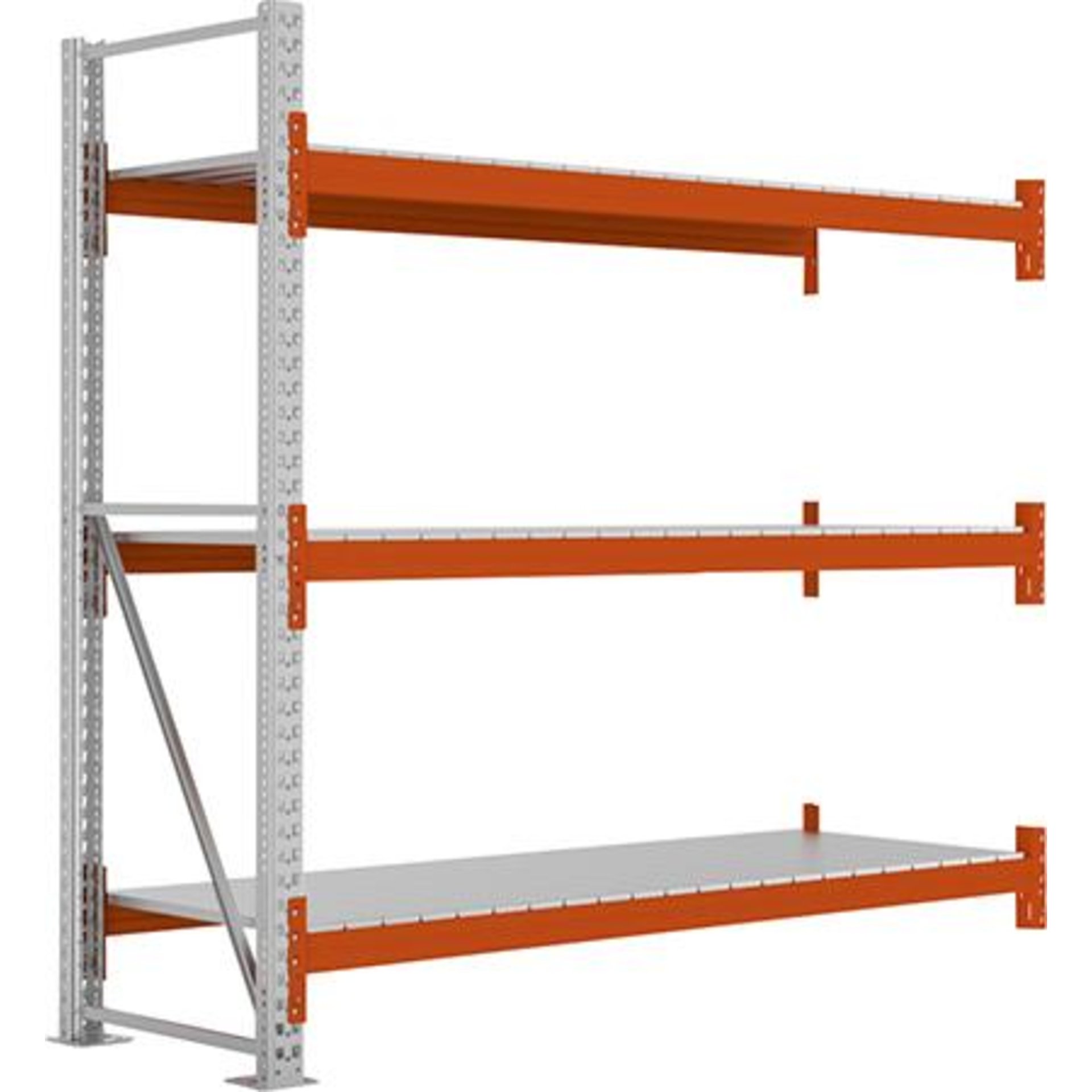 Großfachregal MULTIPAL S B2225xT800xH2200 mm Anbaufeld 3 Böden Fachlast 1900kg