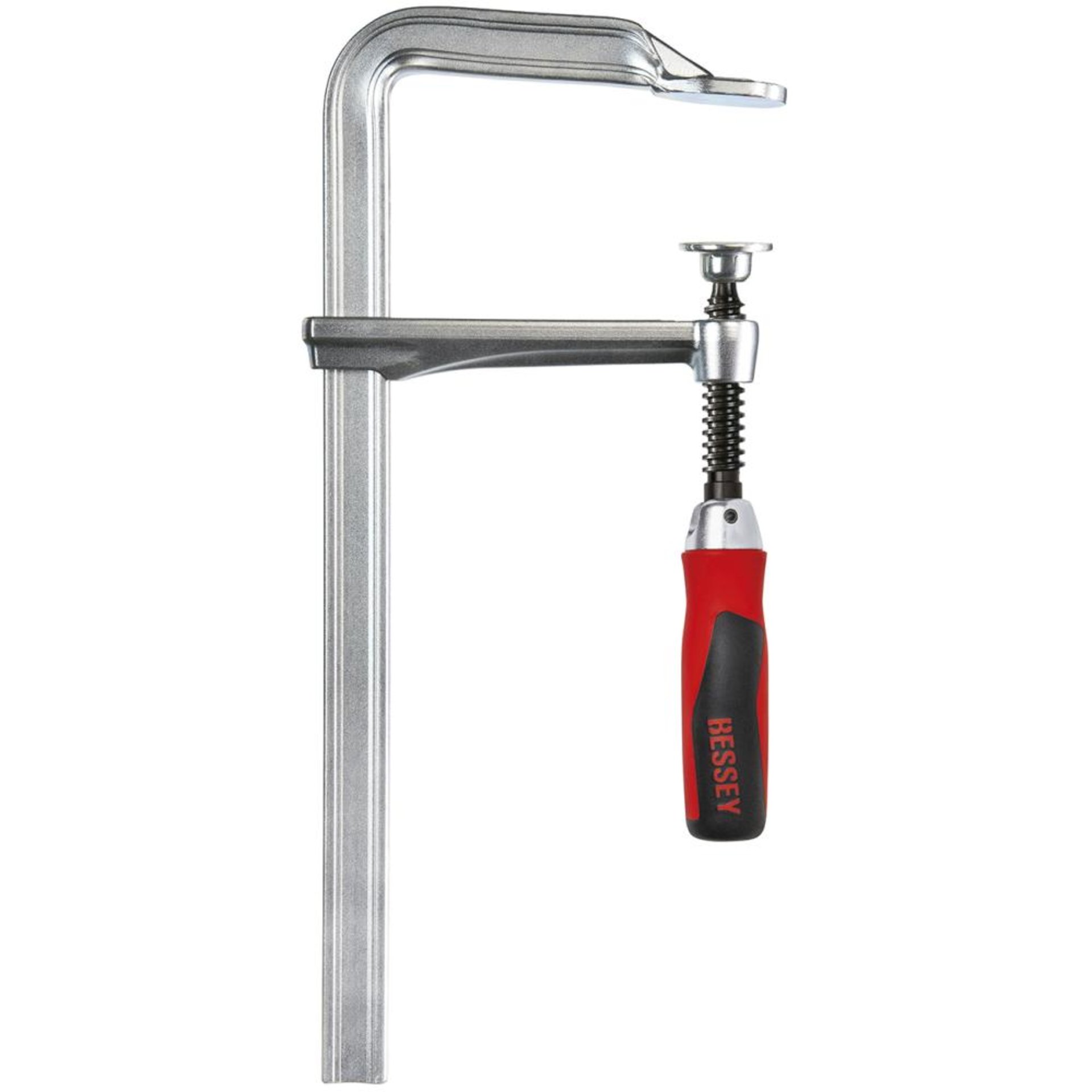 Schraubzwinge Ganzstahl mit 2-Komponenten-Heft 250x120mm Klappgriff Bessey