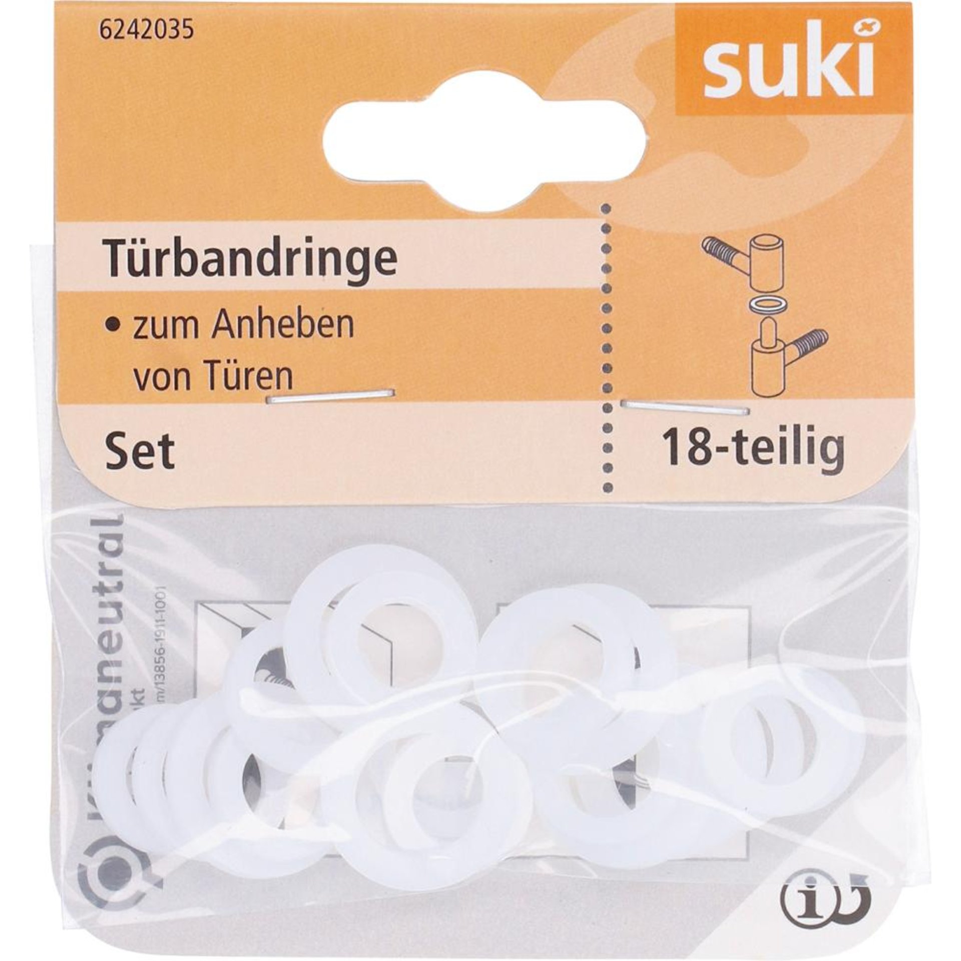 Türbandring Set, Ø9x15x2-13x19x2,Kunst,w Inhalt: 18