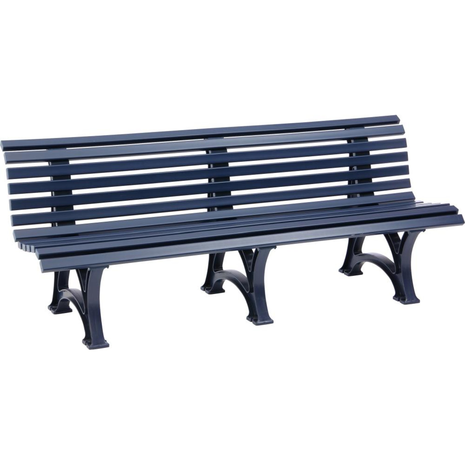 Gartenbank BORKUM 4-Sitzer Länge 2000 mm blau Blome