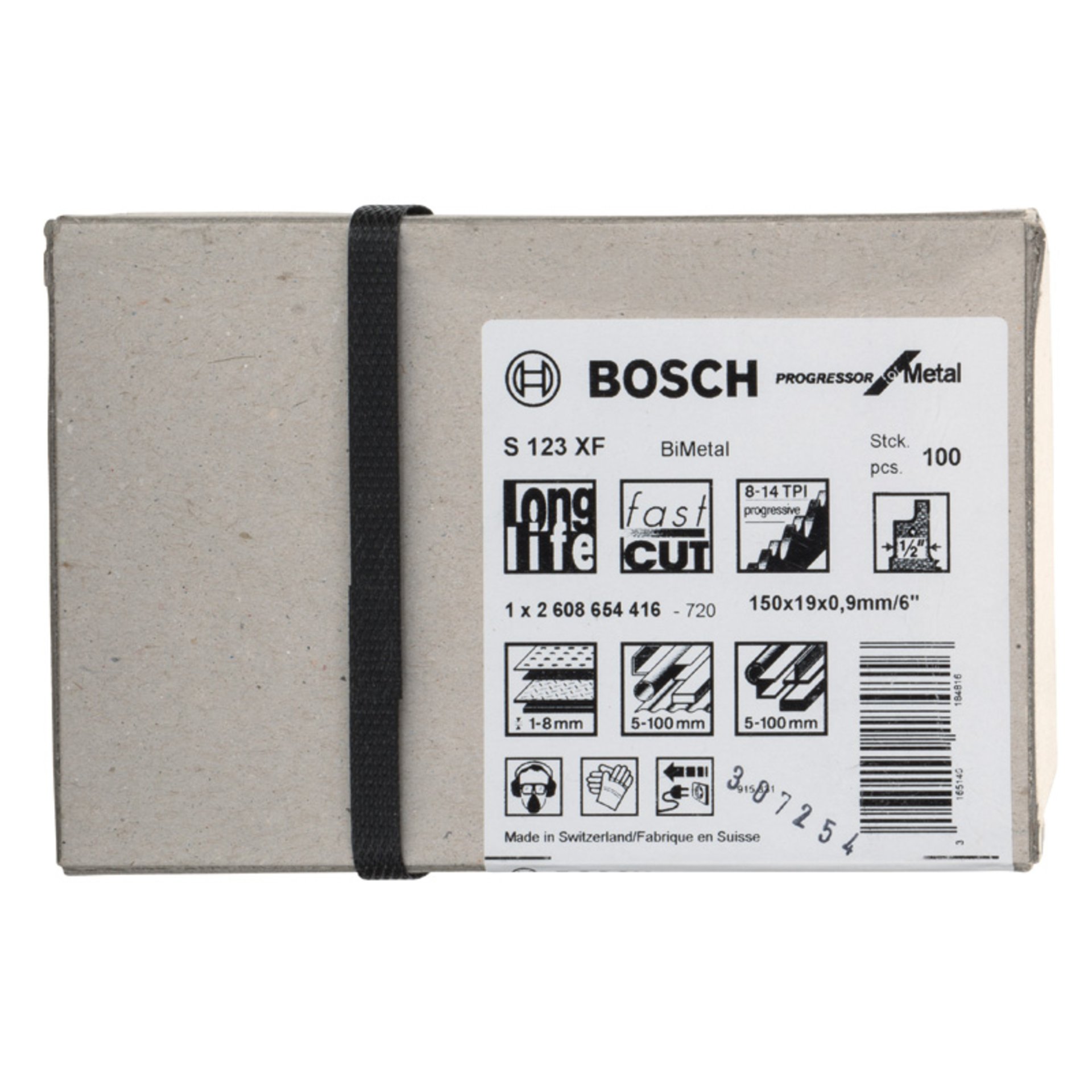 Säbelsägeblatt S 123 XF Progressor for Metal, 100er-Pack