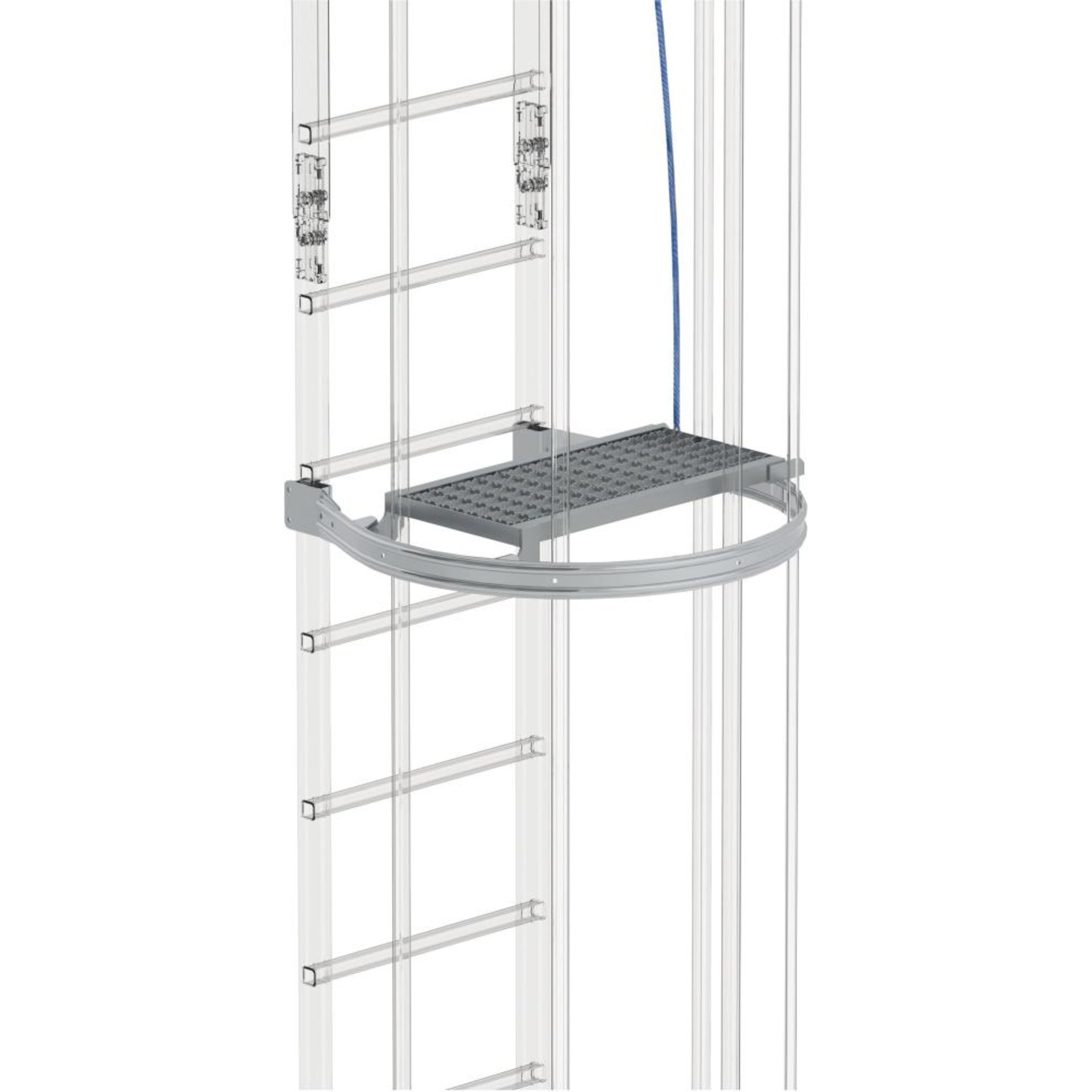 Zwischenplattform, klappbar