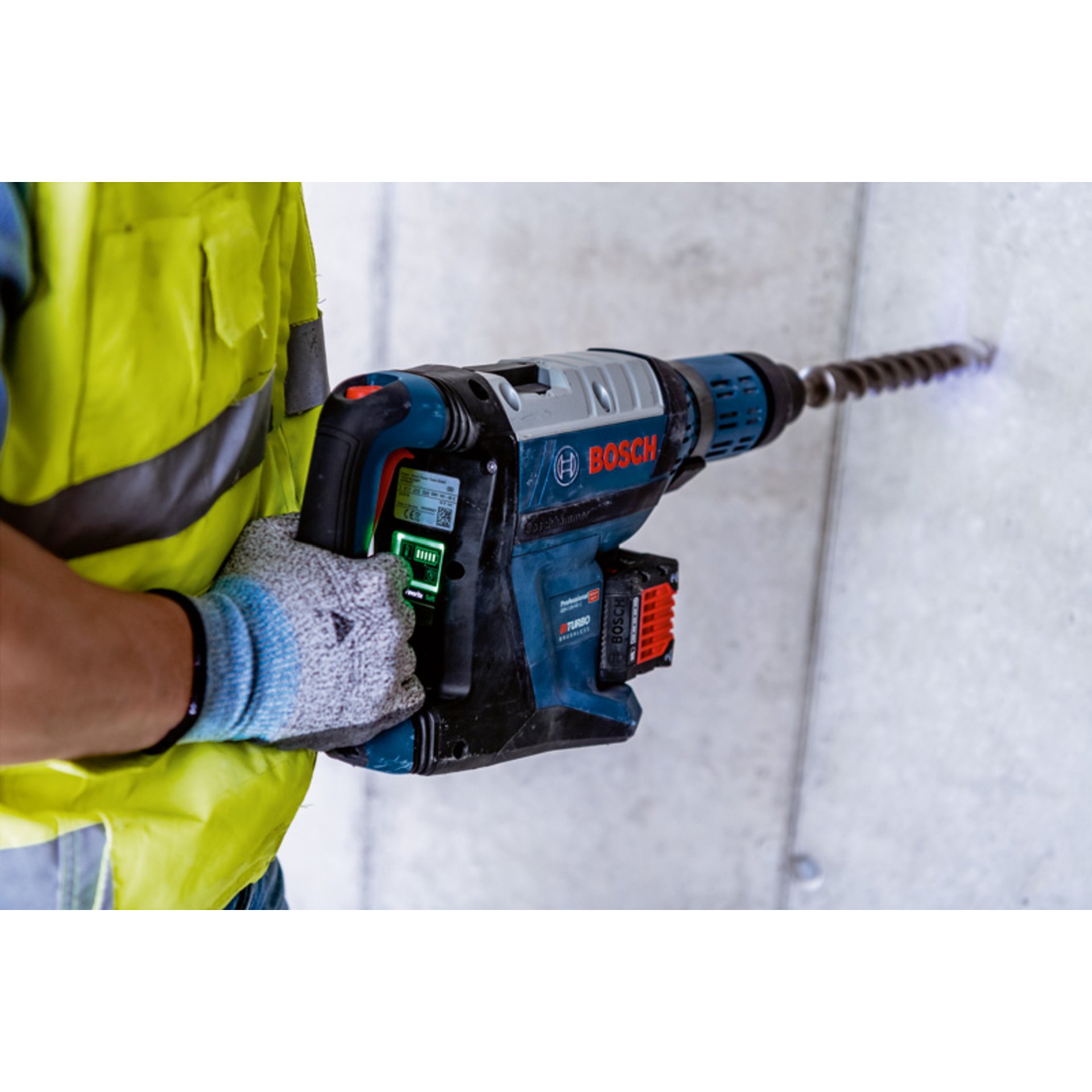 Akku-Bohrhammer BITURBO mit SDS max GBH 18V-45 C im Handwerkerkoffer