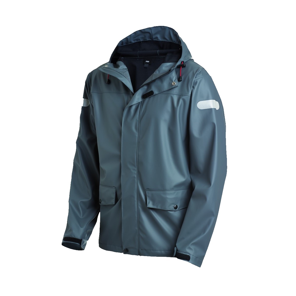 FHB RAINER PU-Stretch-Regenjacke anthrazit Gr. S