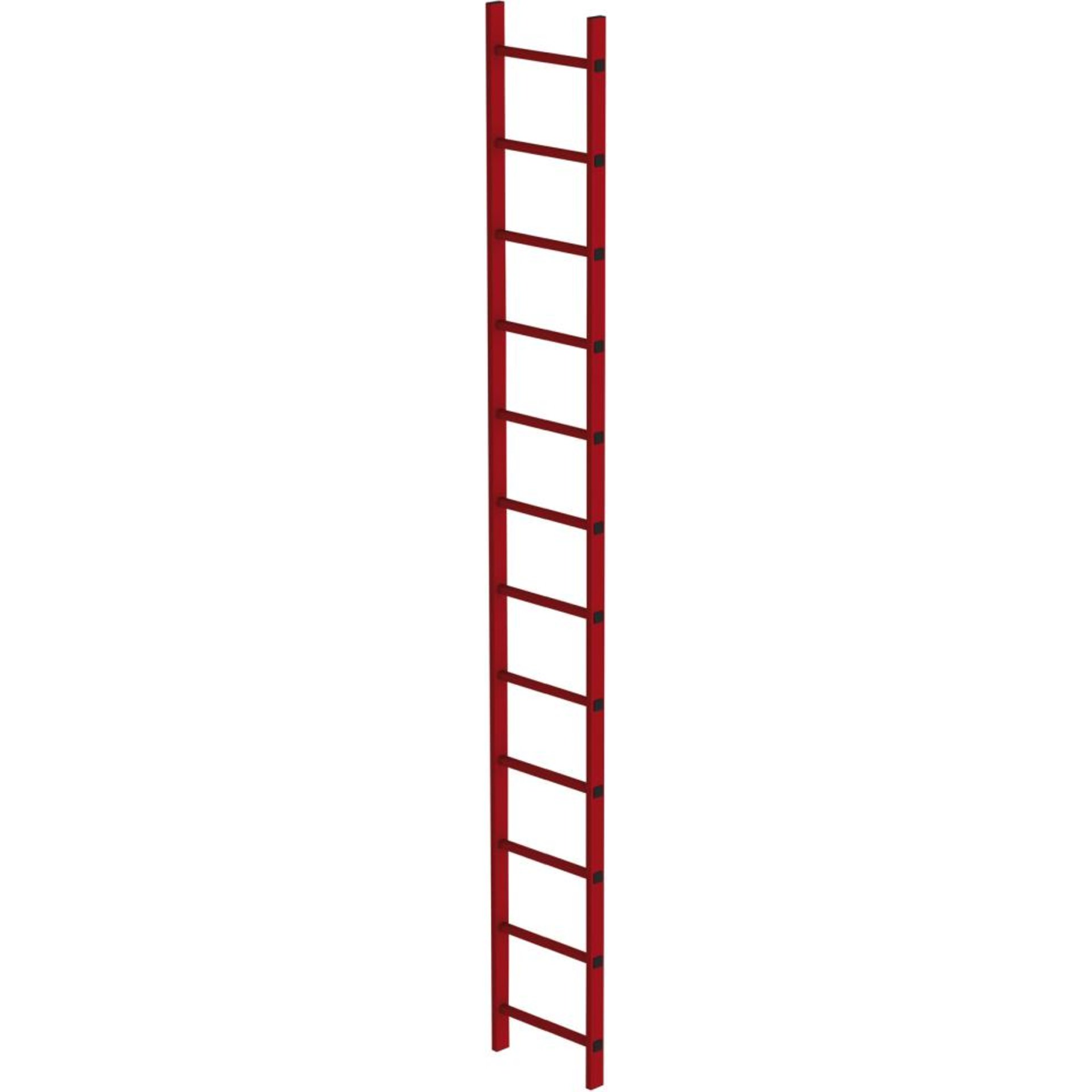 Schachtleiter 12 Sprossen L 3,36 m B450 mm LW 300 mm GFK