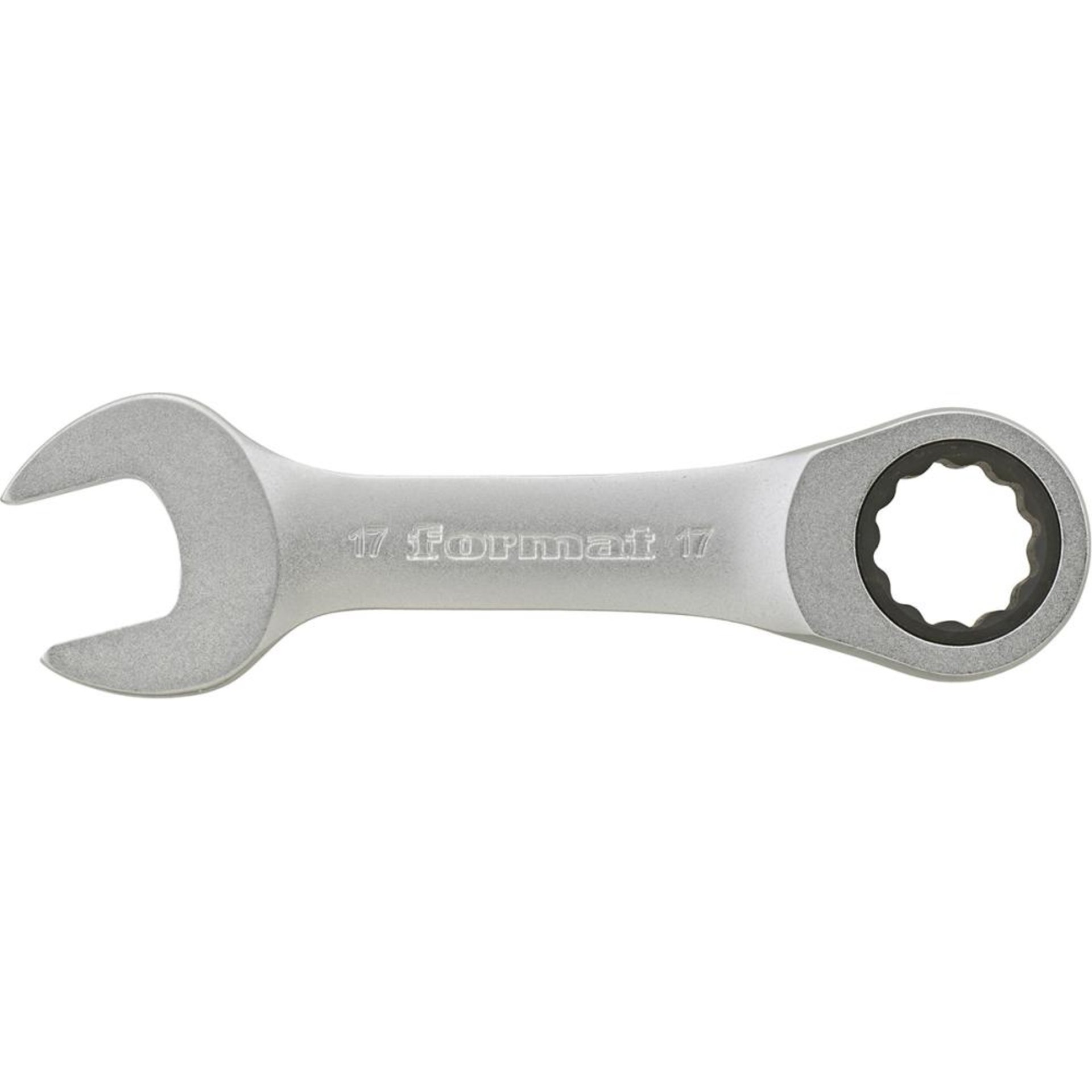 Ratschenschlüssel gerade 17mm extrakurz FORMAT