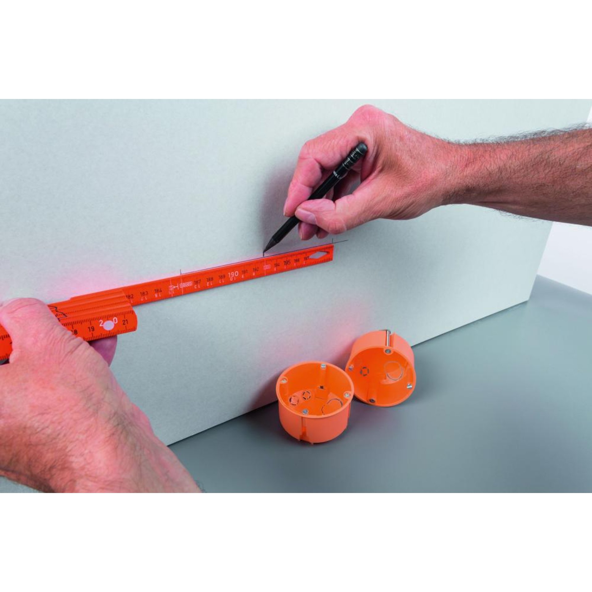 Gliedermaßstab Kunststoff2mx15mm orange Longlife electric Wiha
