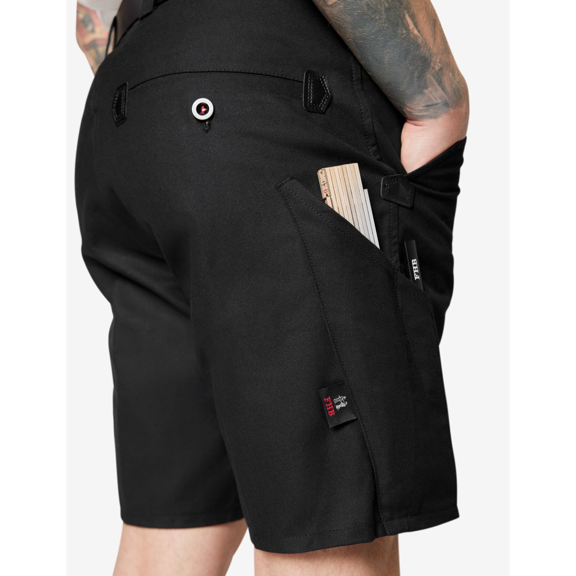 WIM Zunft-Shorts Rips-Moleskin schwarz 48