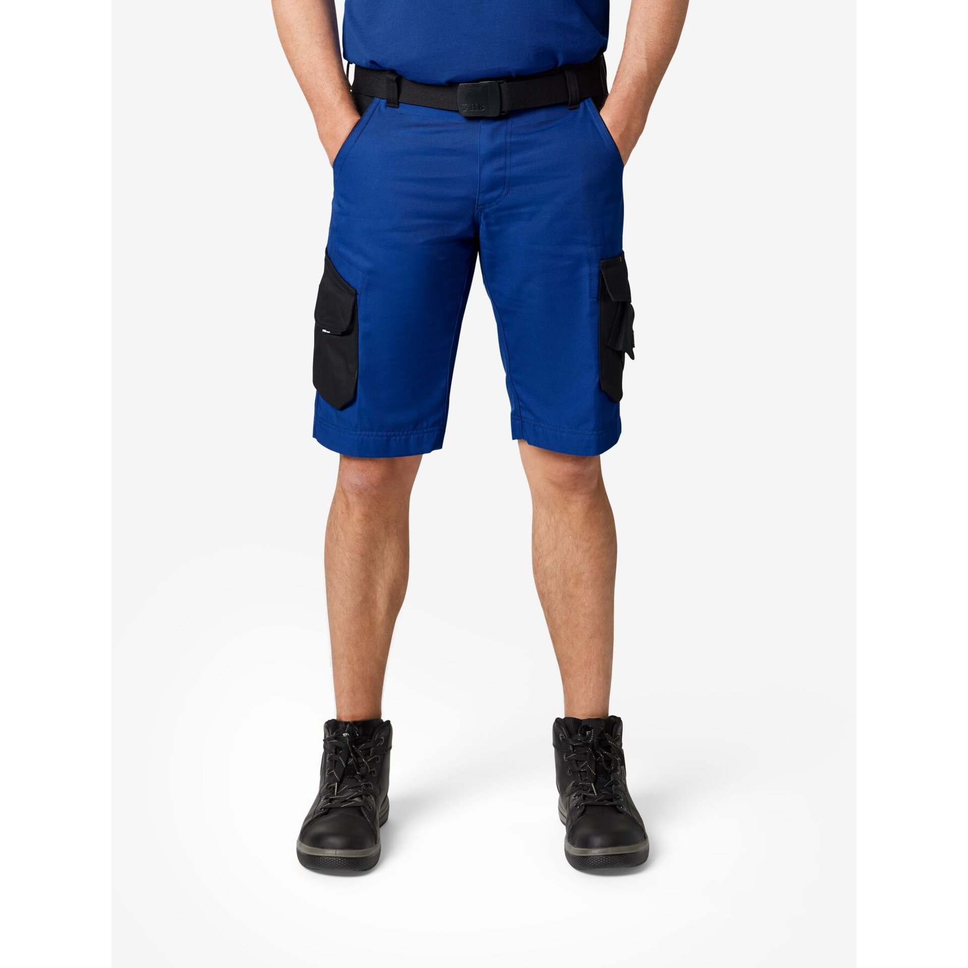 THEO Bermuda kurze Arbeitshose royalblau-schwarz Gr. 68