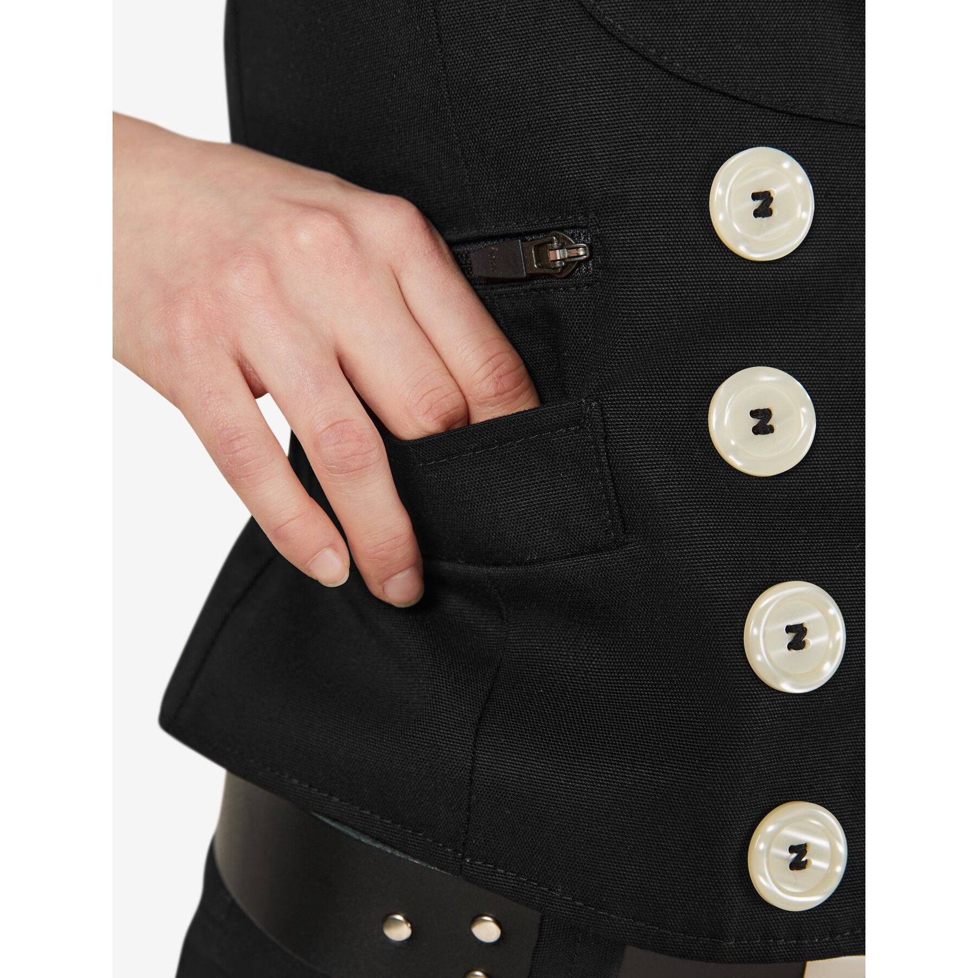 HERDIS Zunftweste aus Canvas Damen schwarz 46