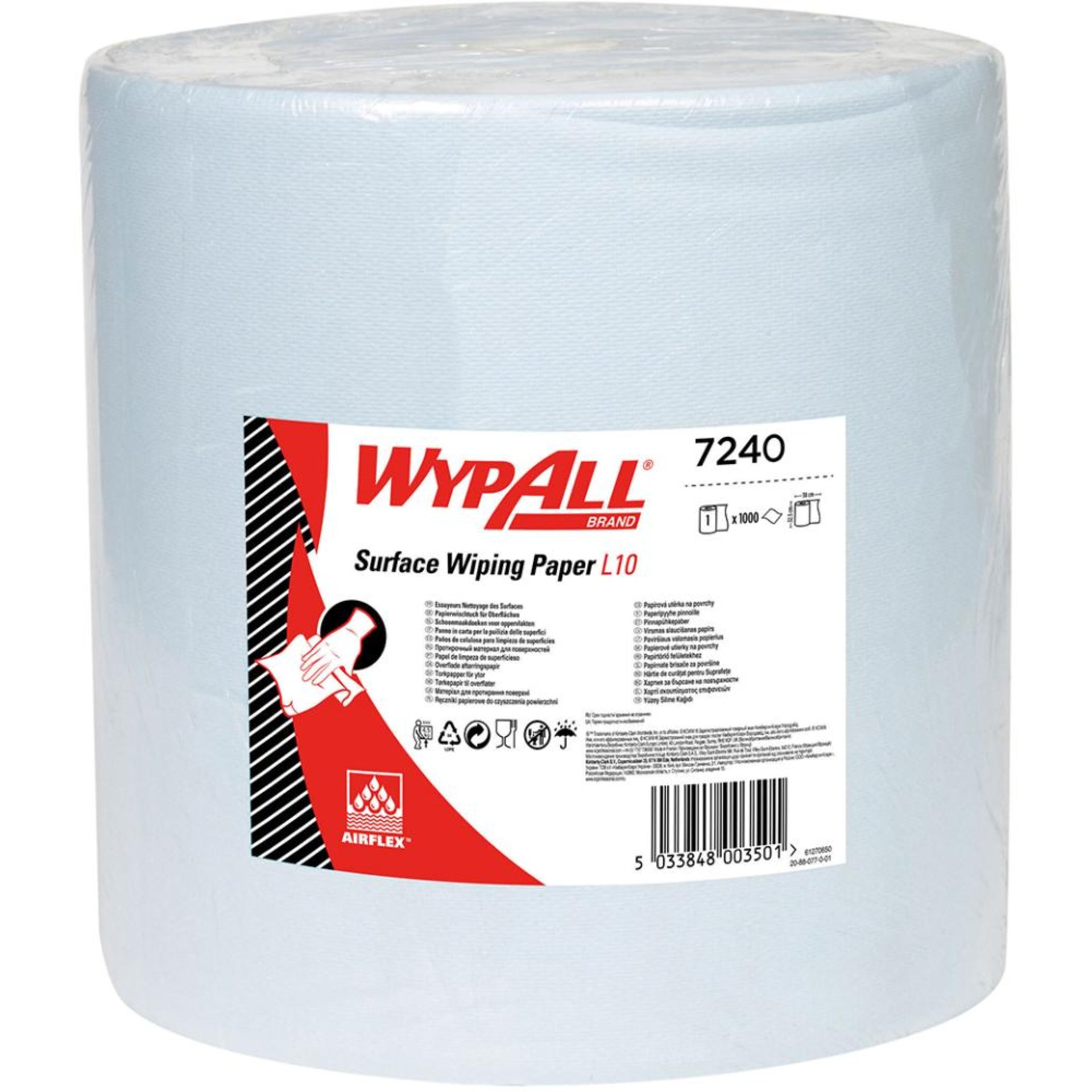 WYPALL L10 Wischtücher 33x38cm blau 1000 Blatt