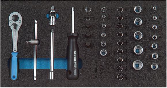 Gedore Werkzeugmodul CT1/3 Steckschlüssel-Satz 1/4"