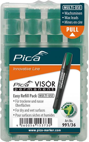 Pica Minen-Set für Permanentmarker VISOR Industrial grün