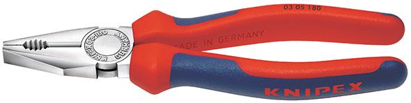 Knipex Kombinationszange verchromt mit Mehrkomponenten-Griffen 180mm Knipex Kombinationszange verchromt mit Mehrkomponenten-Griffen 180mm