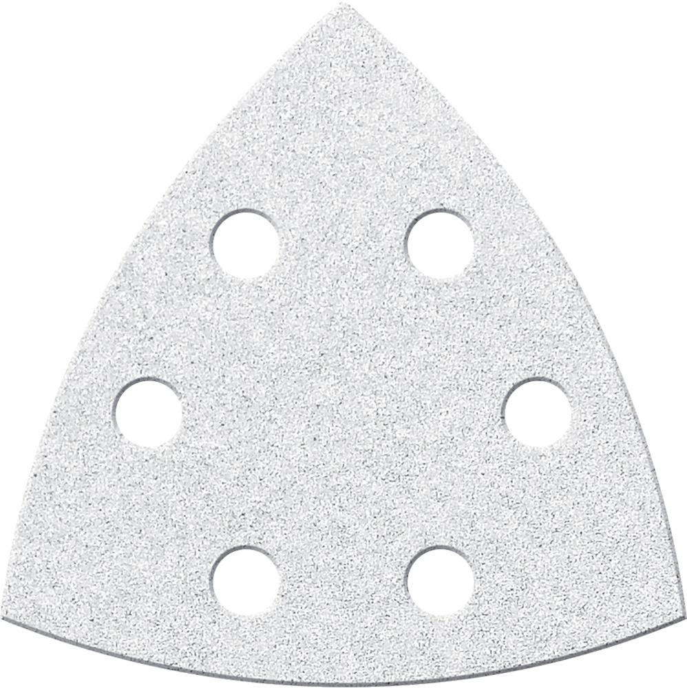 Fortis Klettschleifbl.3eck 6 St.94mm K 40,weiss 6L.
