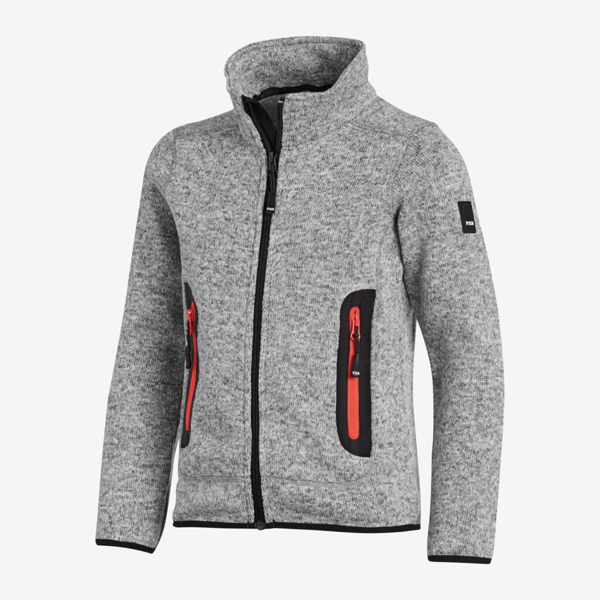 MATS Strick-Fleece-Jacke Kinder grau 98/104