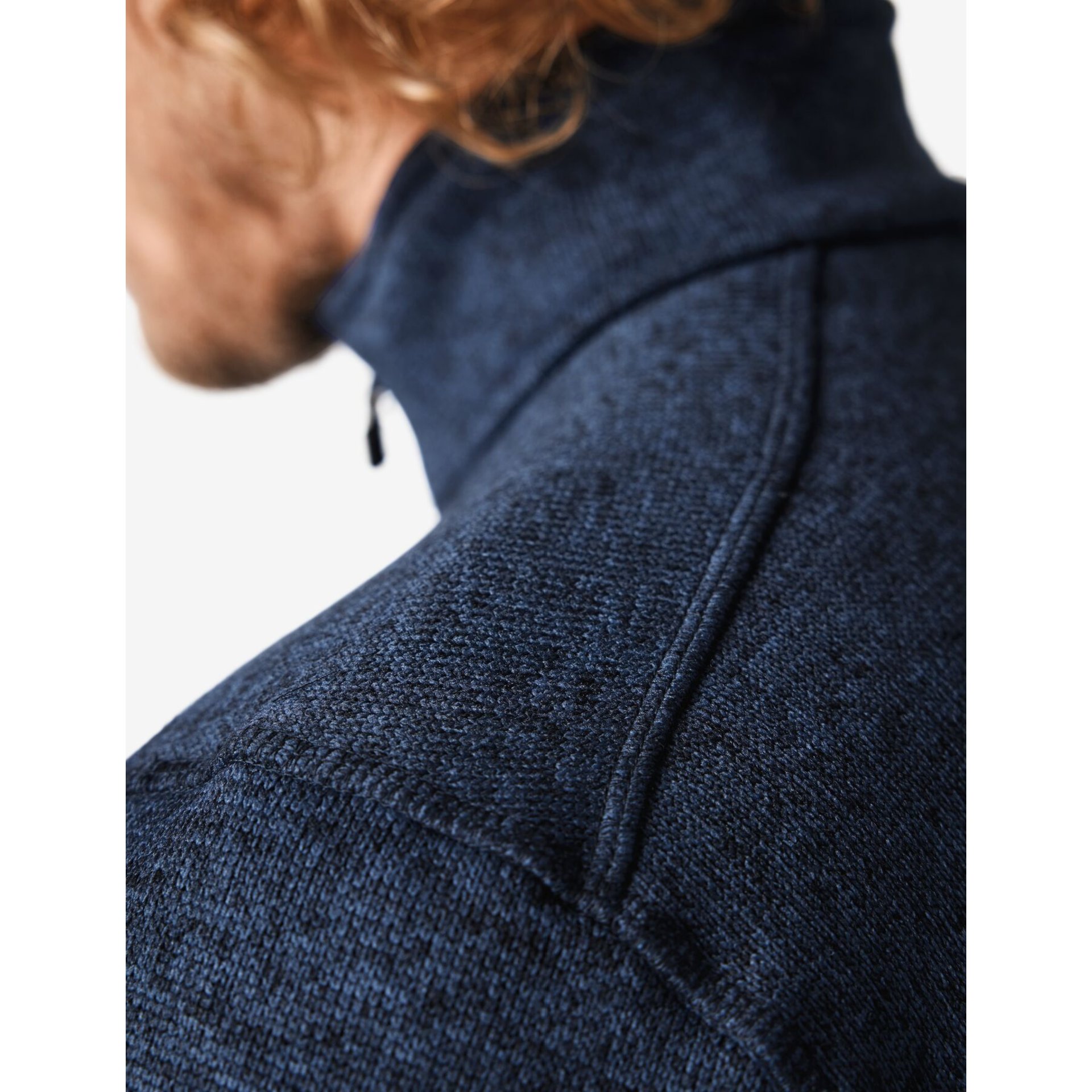 PATRICK Strick-Fleece-Troyer marine-schwarz Gr. 5XL