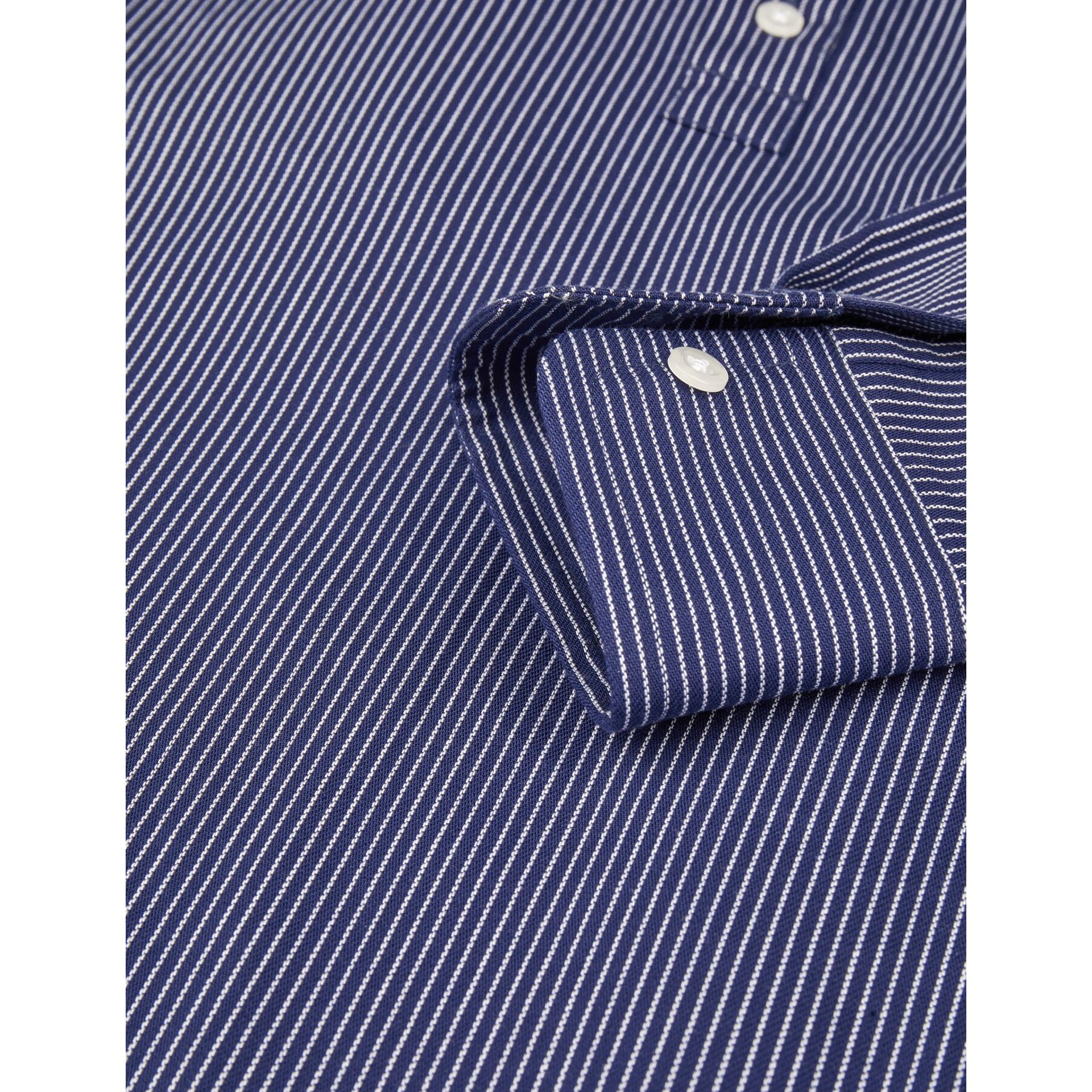 BO Arbeitshemd unisex marine-weiß 5XL