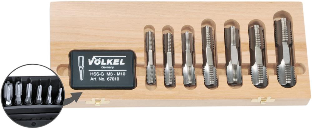 Völkel Gewindebohrer-Satz G1/8"-1." Völkel Gewindebohrer-Satz G1/8"-1."