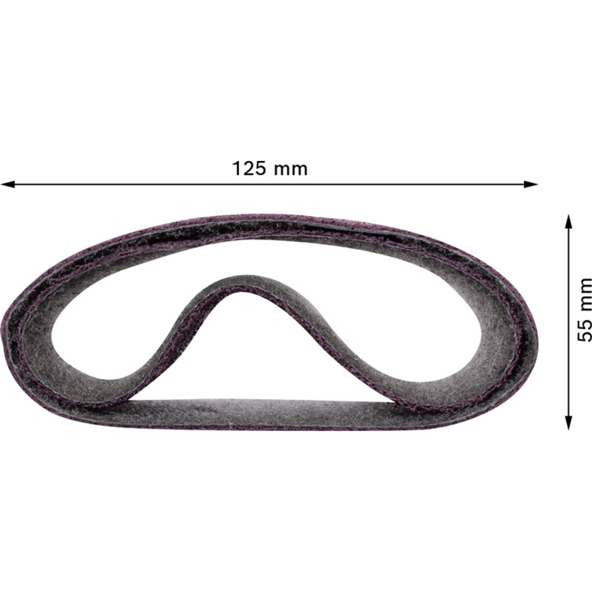 EXPERT N470 Schleifhülse für Satinierer, 100 x 290 mm, 90 mm, mittel, 10 Stk.