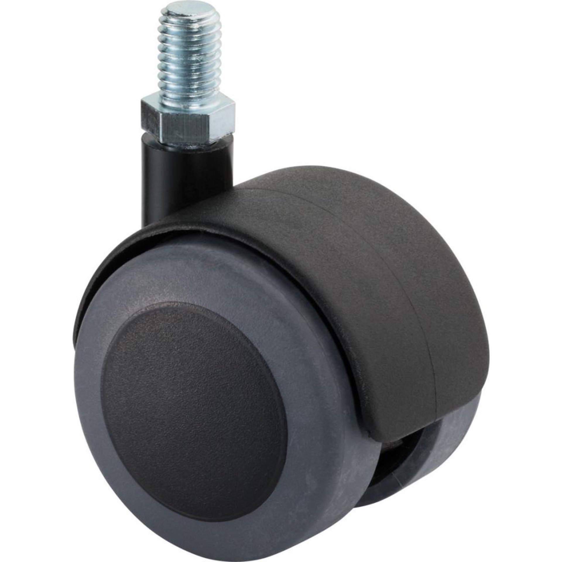 Kunststoff Doppelrolle F76 mit Gewindestift