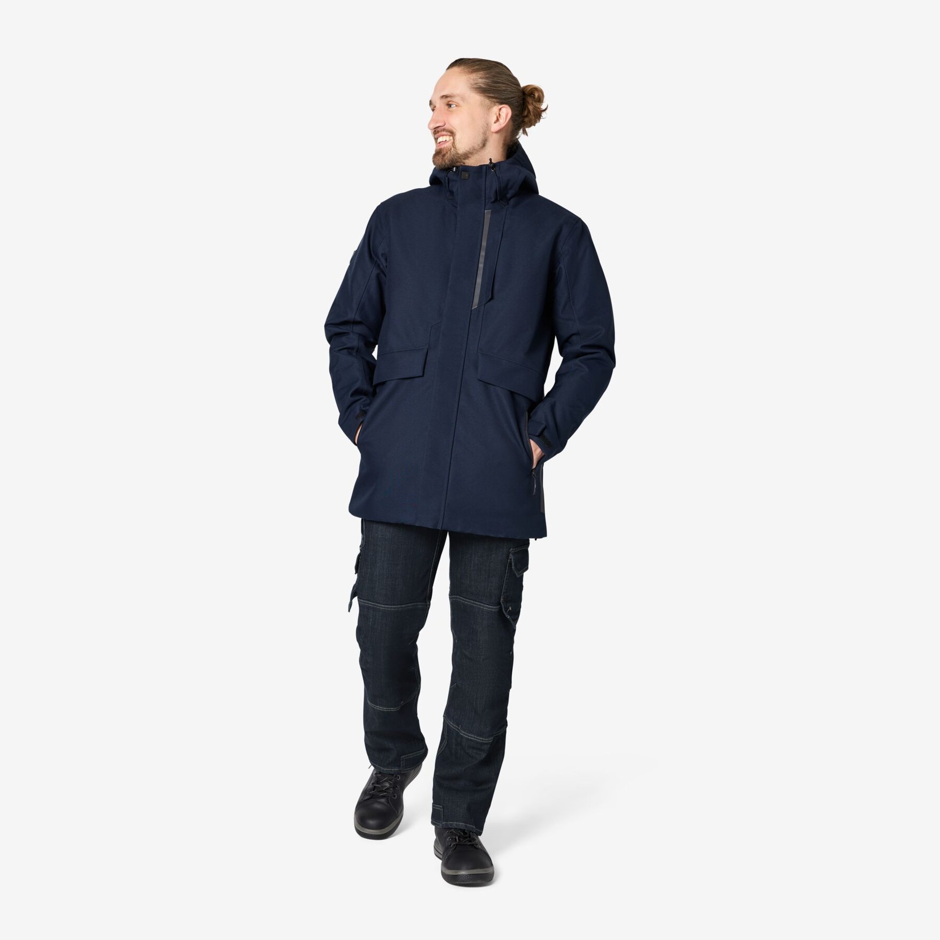 WILHELM Stretch-Jeans Arbeitshose schwarzblau 54
