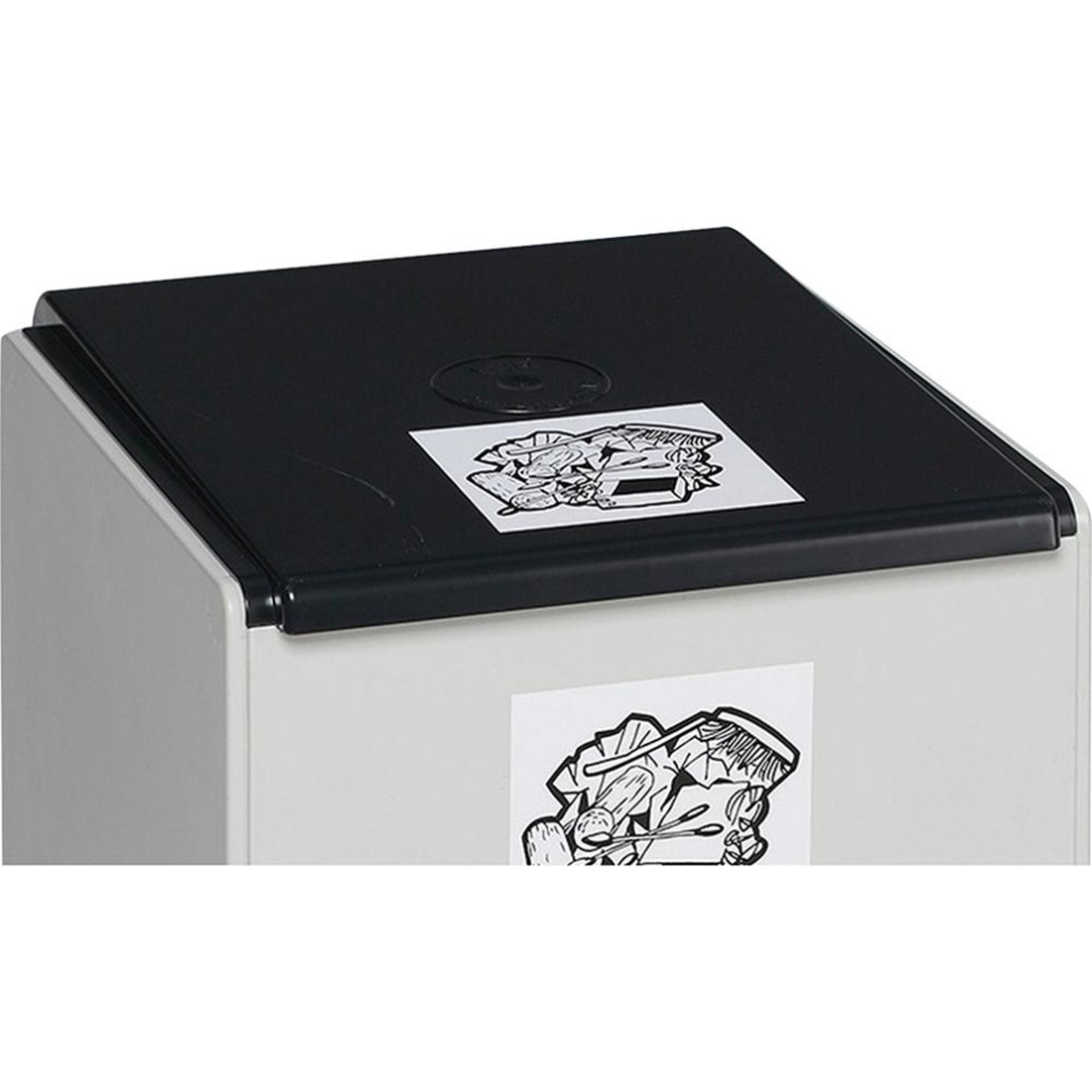 Deckel anthrazit für Kunststoffcontainer 60 l