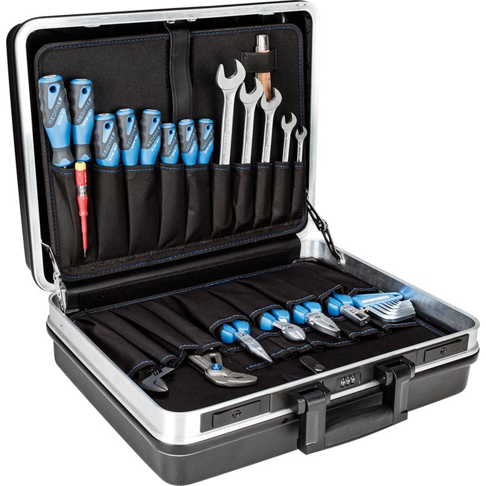 Werkzeugsortiment Basic Universal 74-teilig im ABS-Koffer Gedore