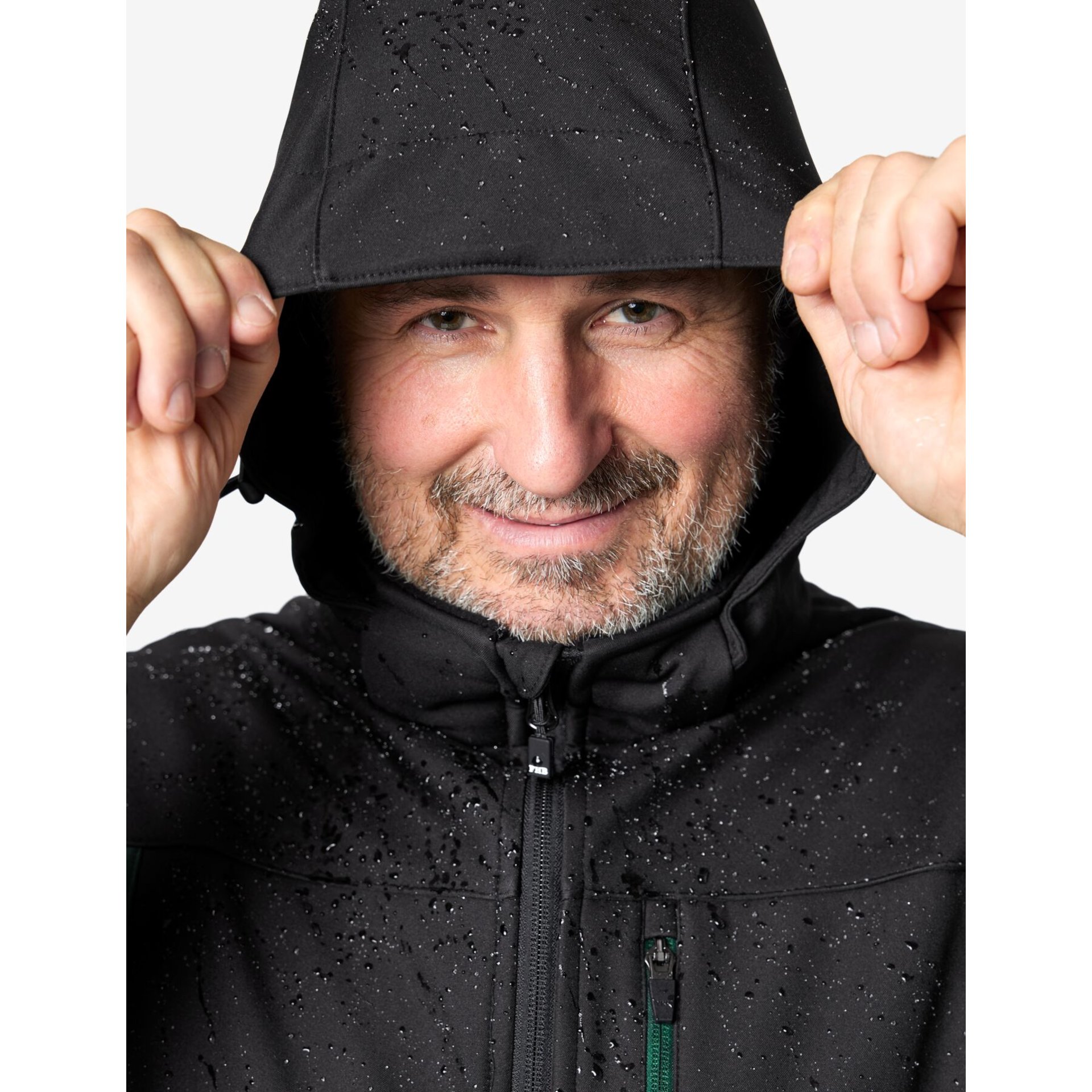 JUSTUS Softshell Weste grün-schwarz 2XL