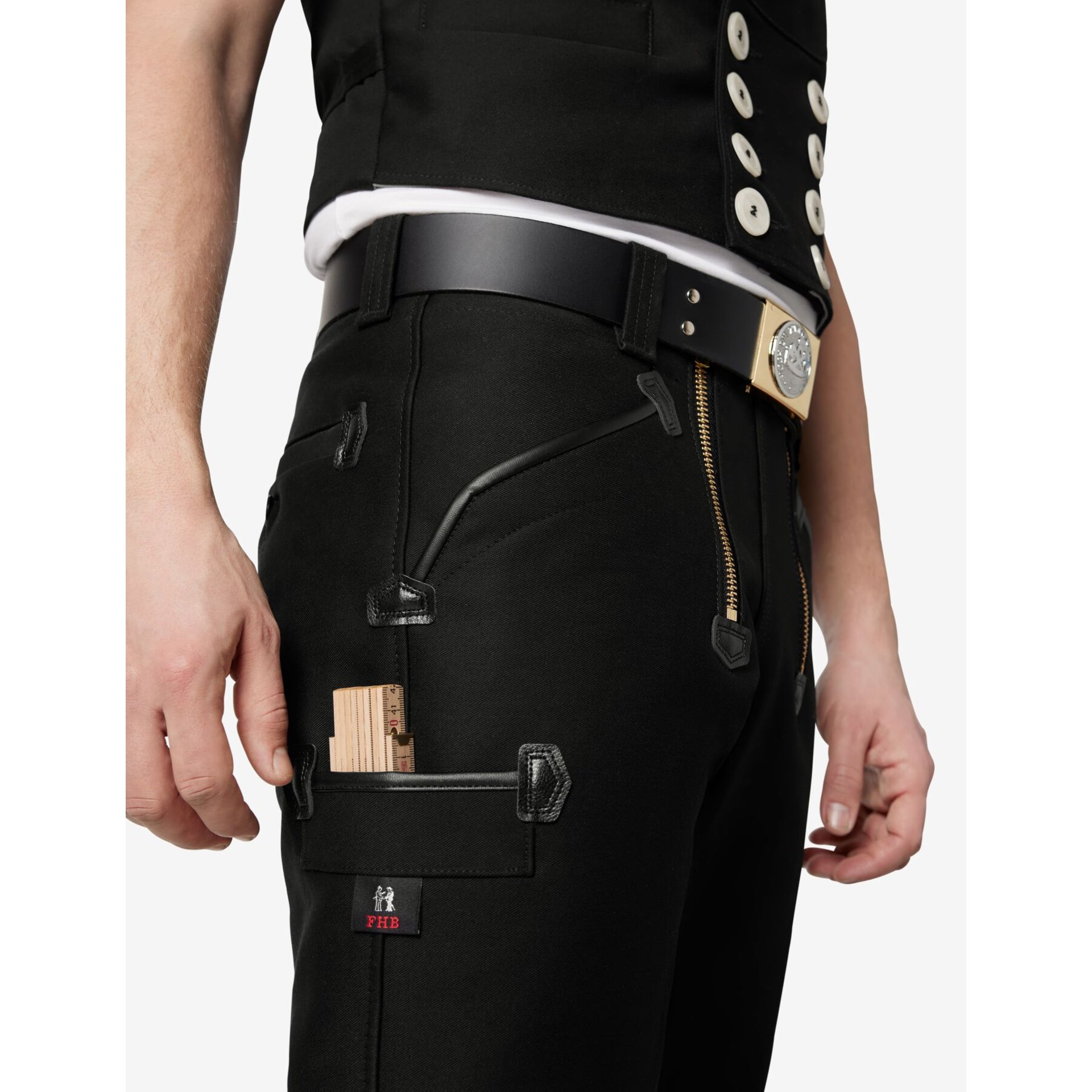HUBERT Zunfthose Zwirn-Doppel-Pilot schwarz 58