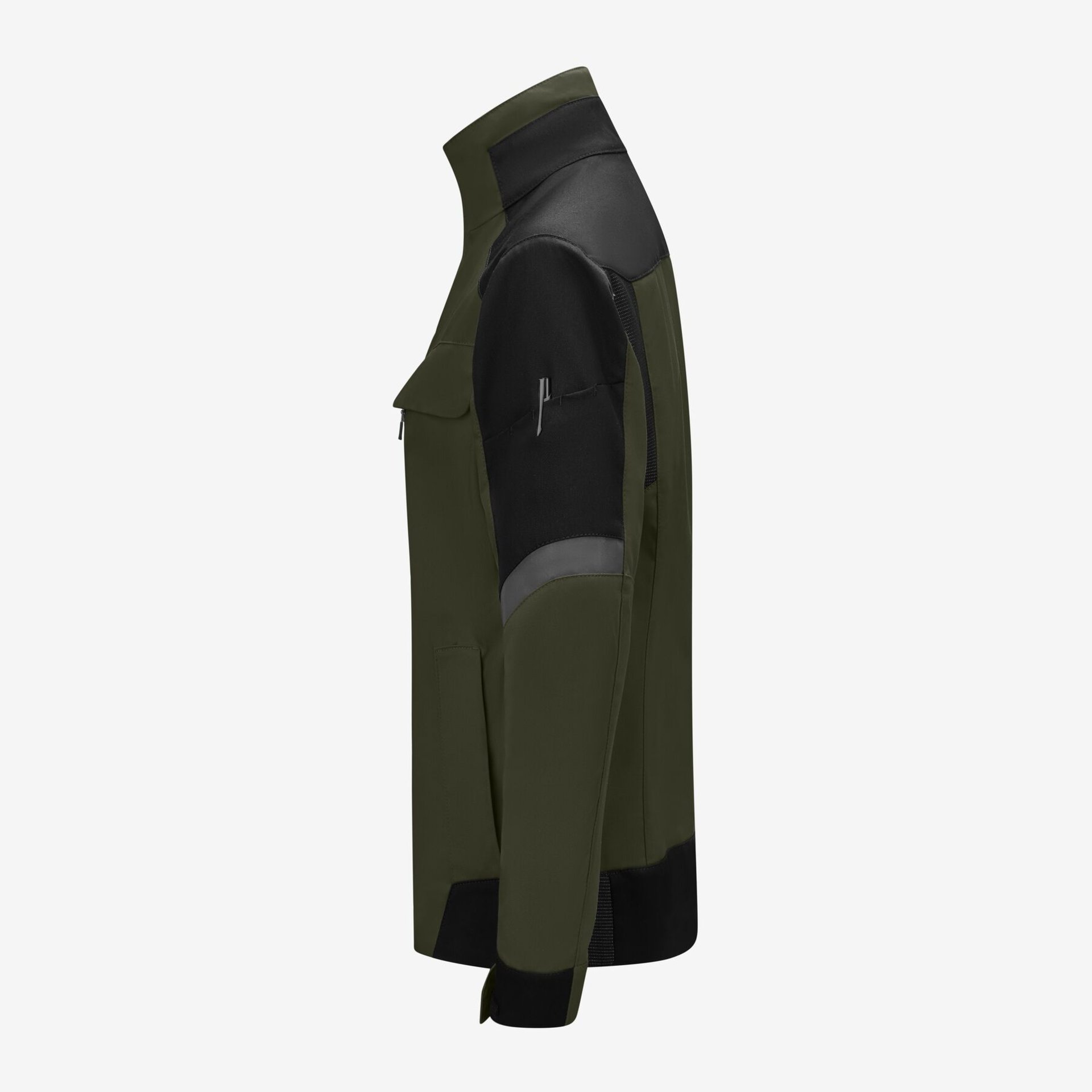 ANDREA Arbeitsjacke Damen oliv-schwarz M