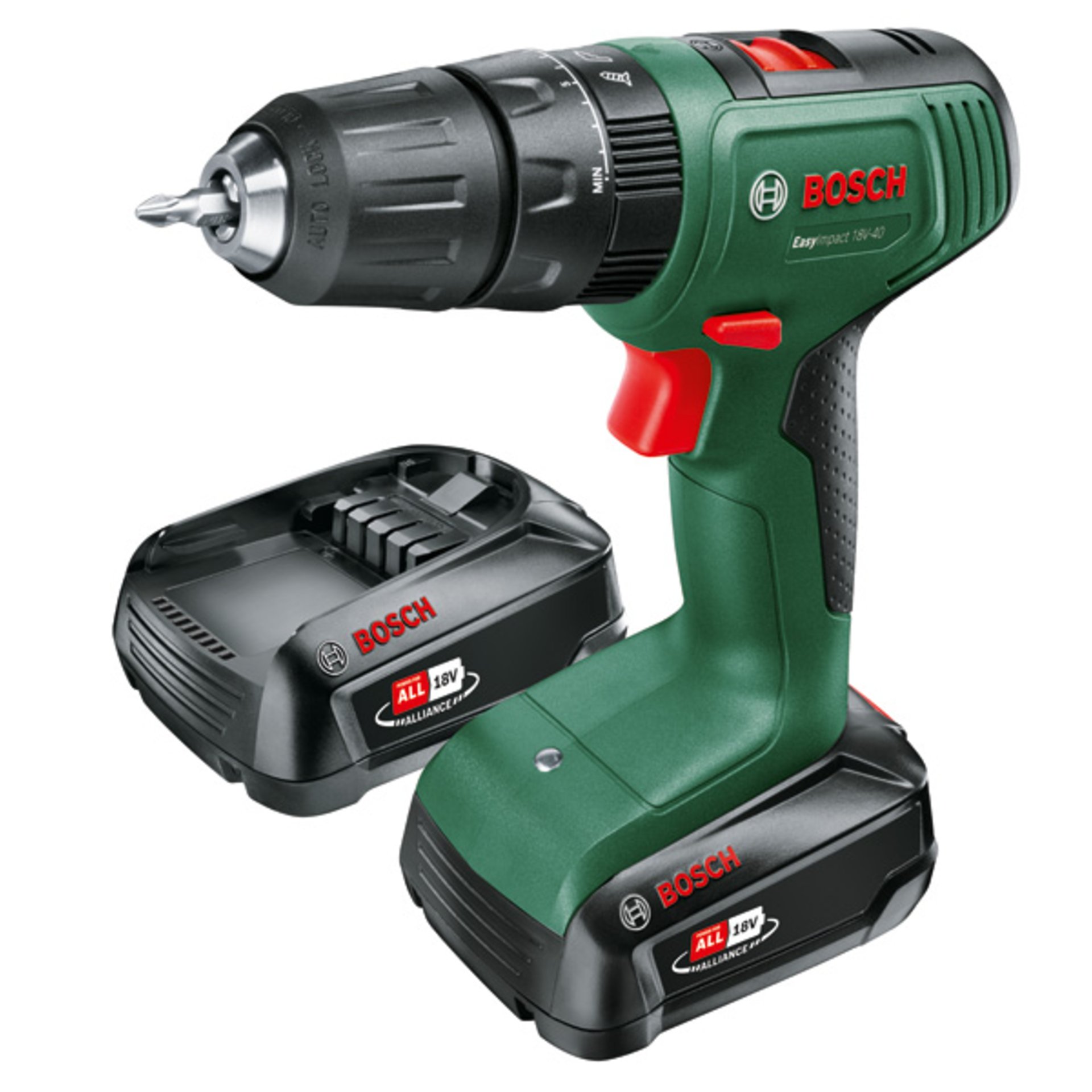 Akku-Bohrschrauber EasyImpact 18V-40, 2 x Akku PBA 18V 1.5Ah