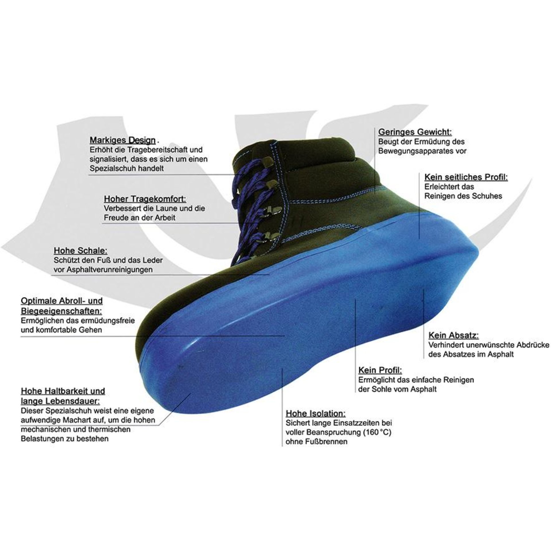 Asphalt-Stiefel 8211, S2, Gr. 47