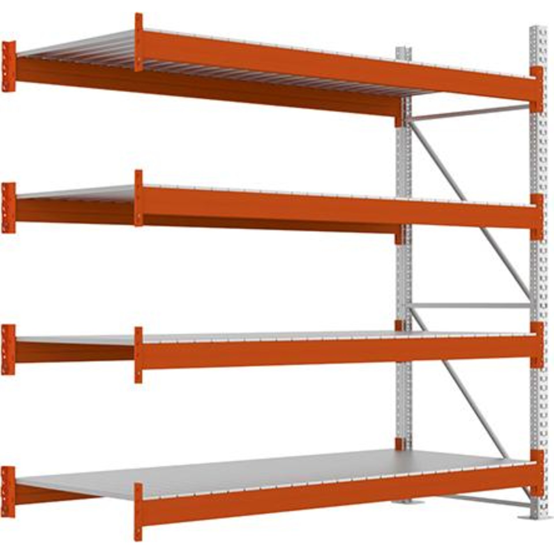 Großfachregal MULTIPAL S B2700xT1100xH2700 mm Anbaufeld 4 Böden Fachlast 2400kg META