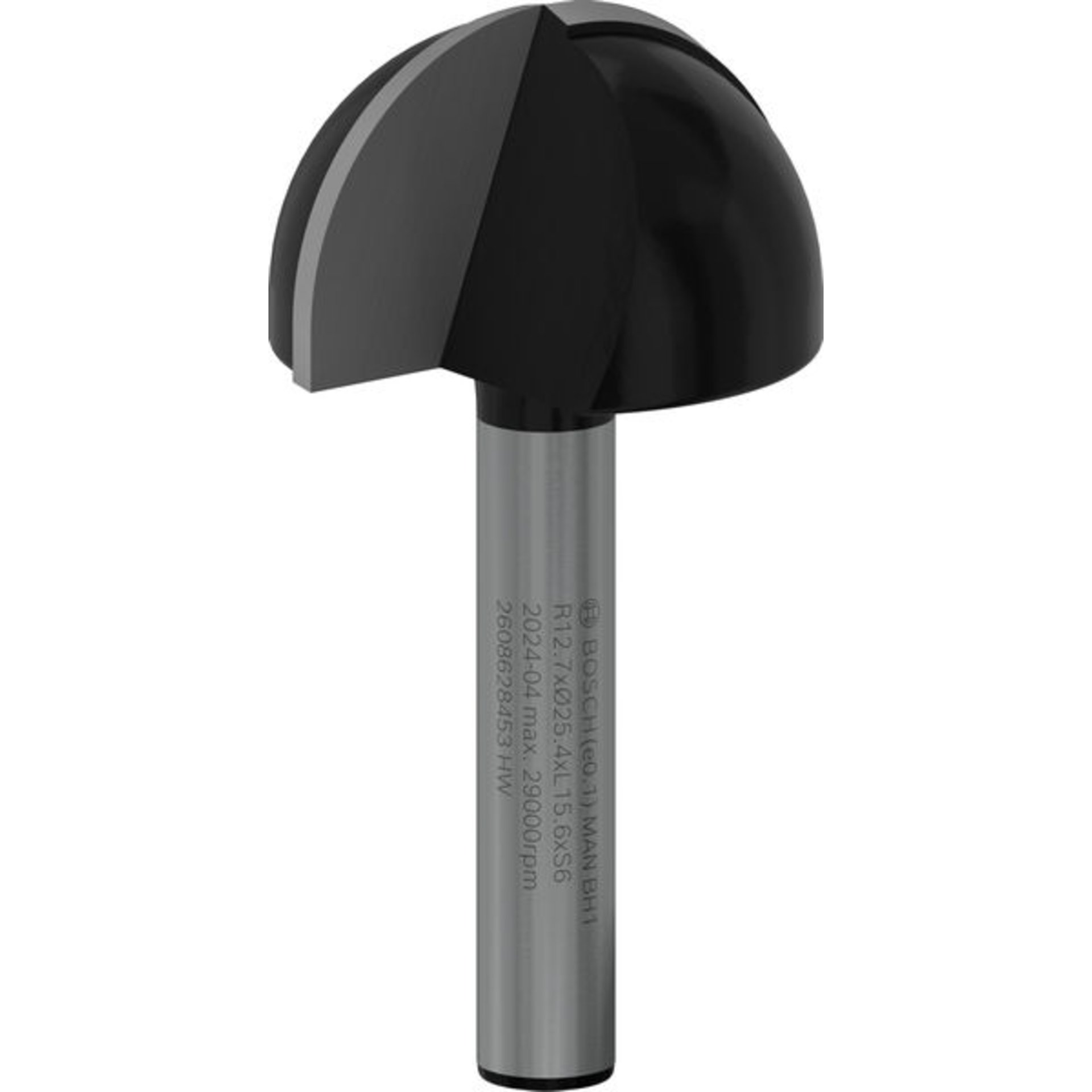 PRO Hohlkehlfräser, R 12,7, Schaft 6 mm