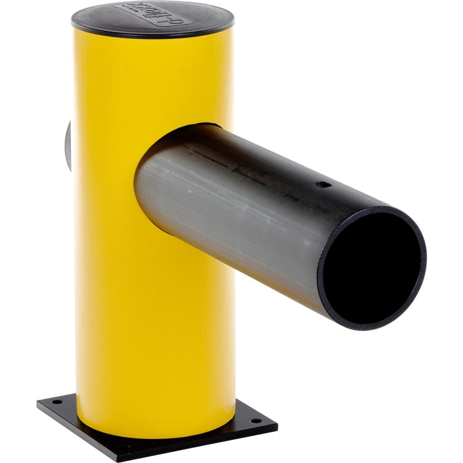 Endpfosten für Barriere Charlie H500xB619xD200 mm schwarz/gelb