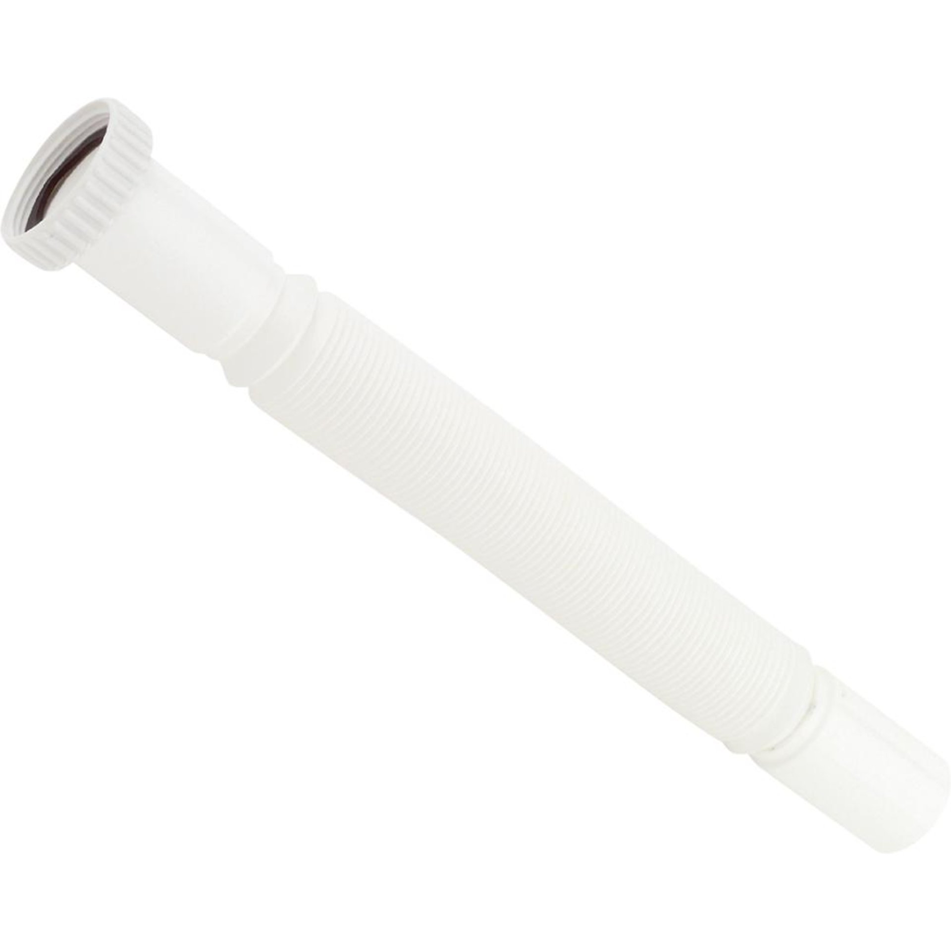 KS Flex-Anschlussrohr Weiß, 1 1/2"IG x 40 mm, 305-860 mm