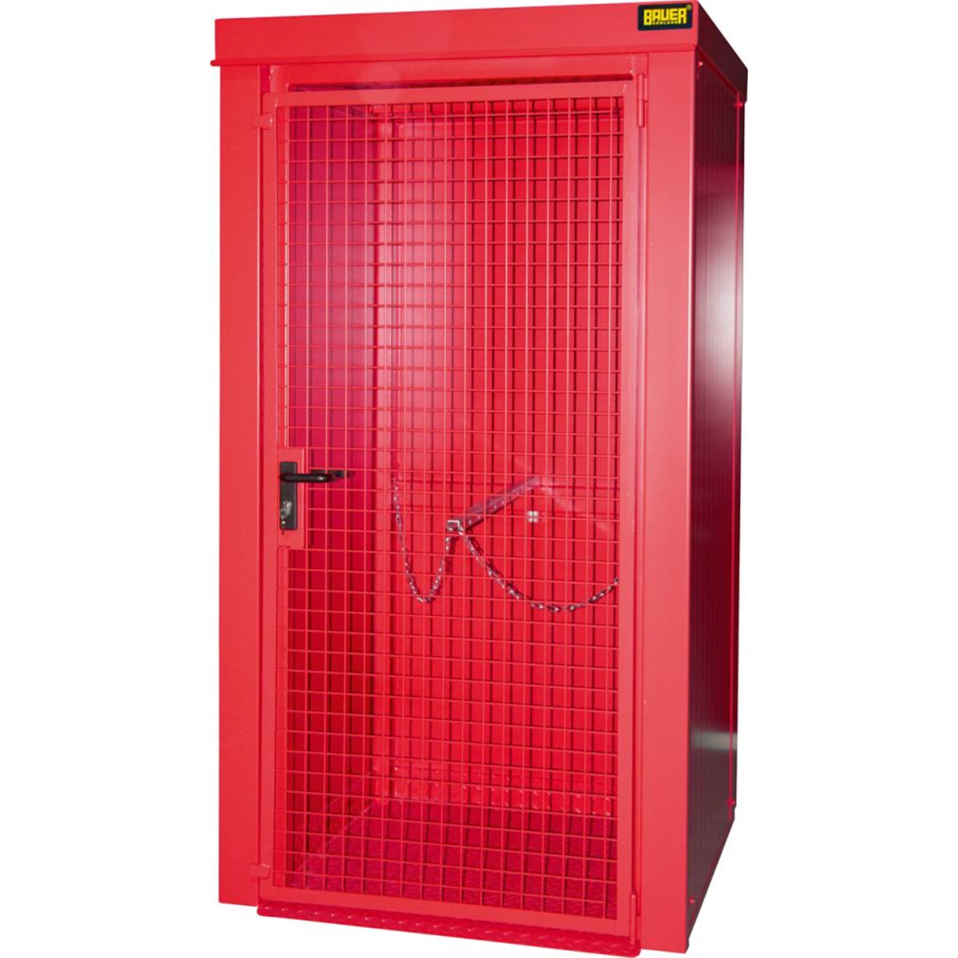 Gasflaschen-Container GFC-B M0, lackiert, Feuerrot