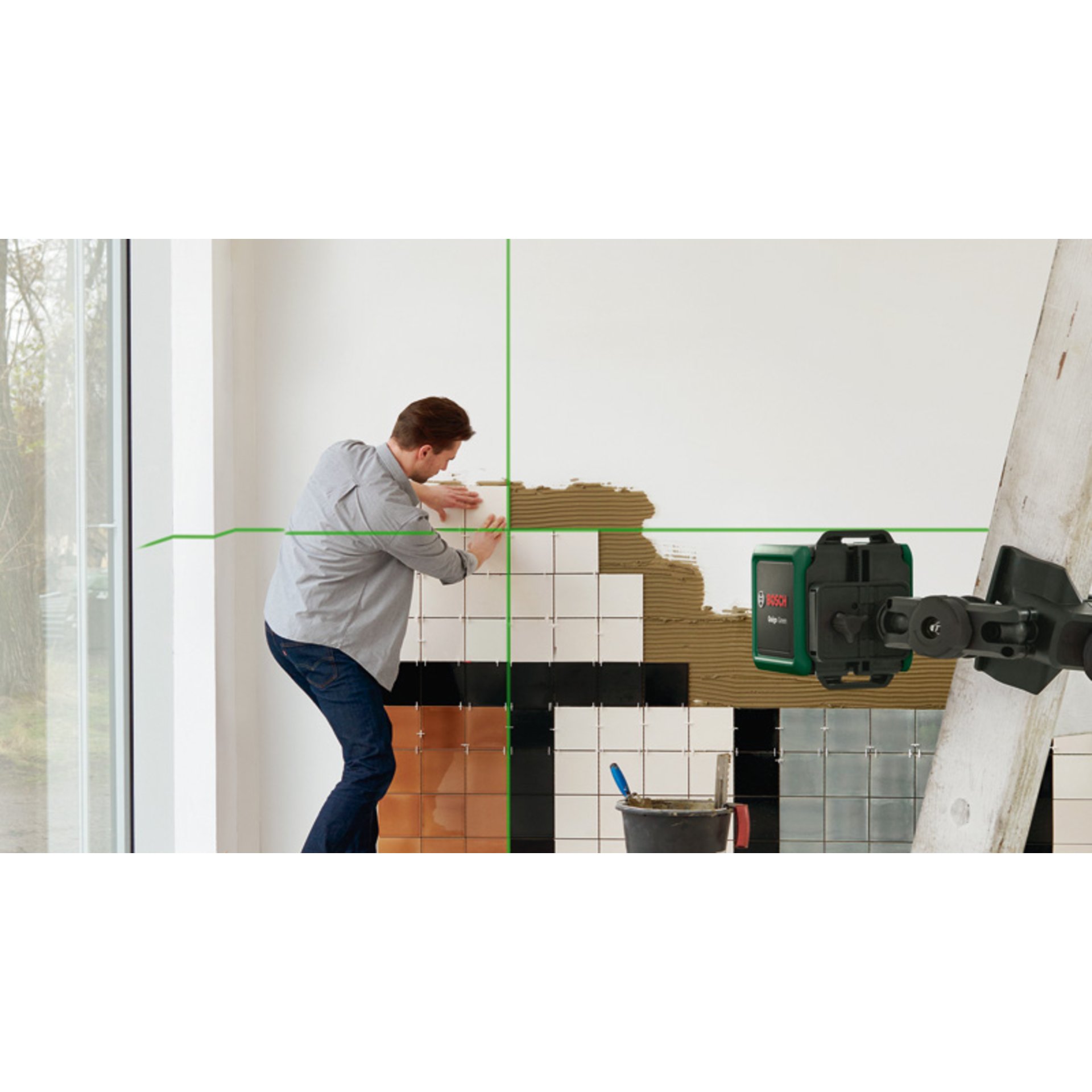 Kreuzlinien-Laser Quigo Green Set, eCommerce-Karton