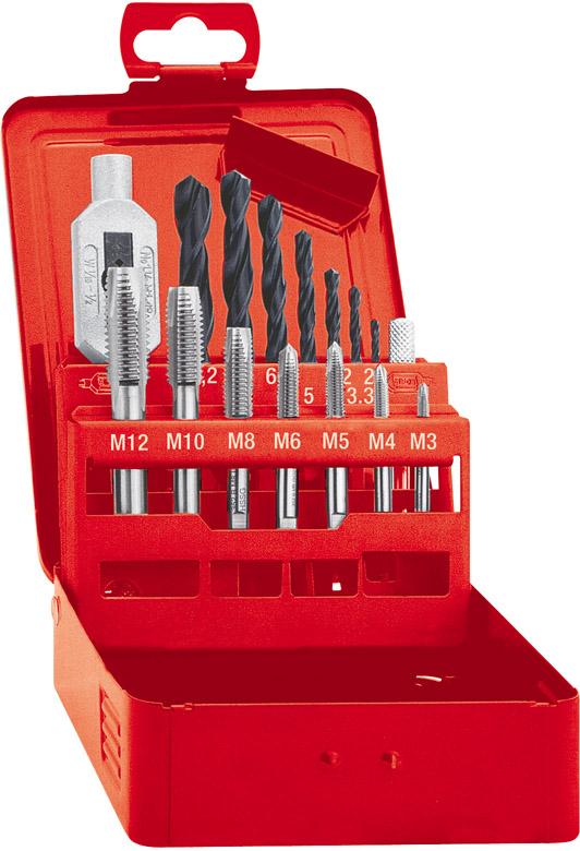 Format Einschnittgewindebohrer- Set DIN352 HSS M3-M12 Format Einschnittgewindebohrer- Set DIN352 HSS M3-M12